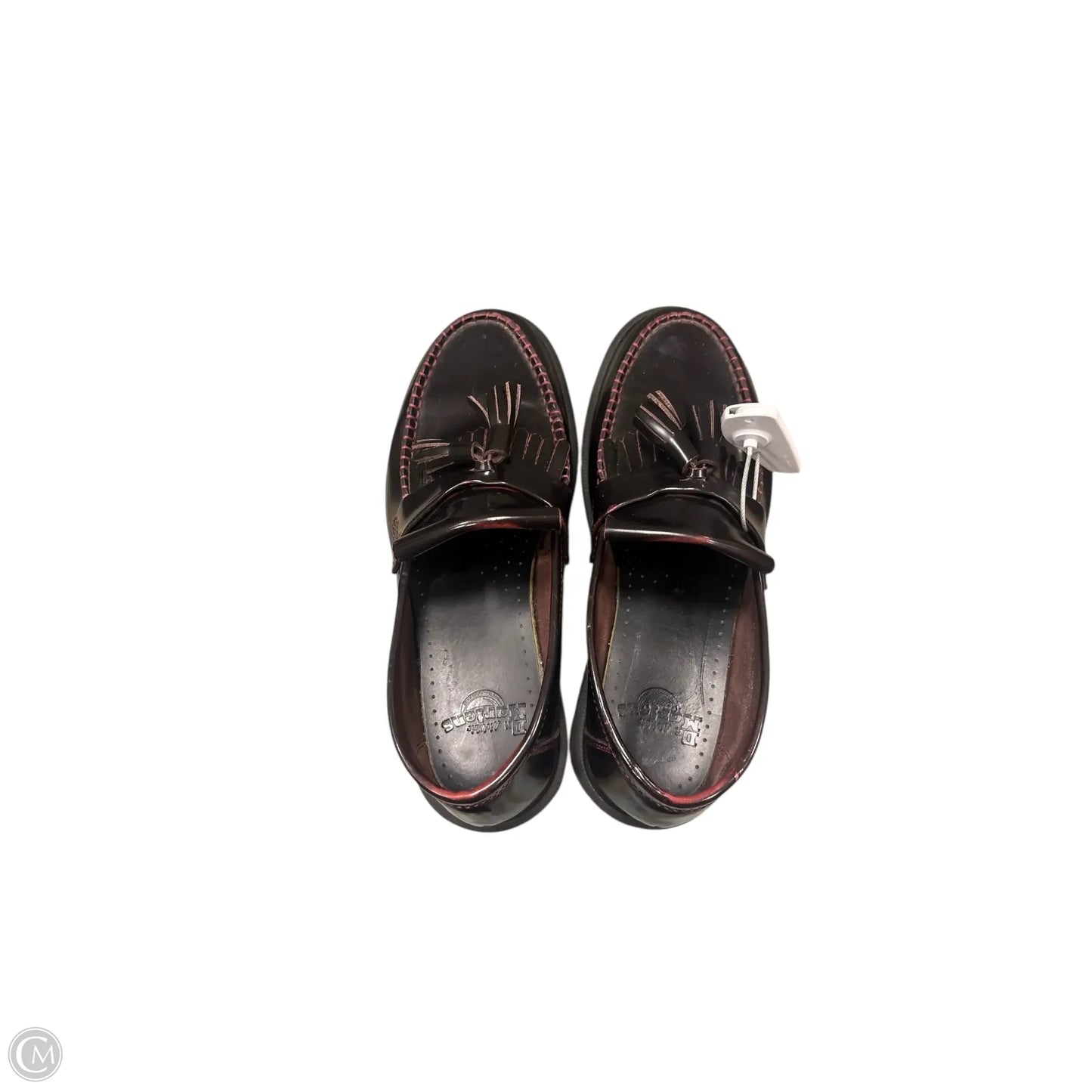 Shoes Flats By Dr Martens In Maroon, Size: 10