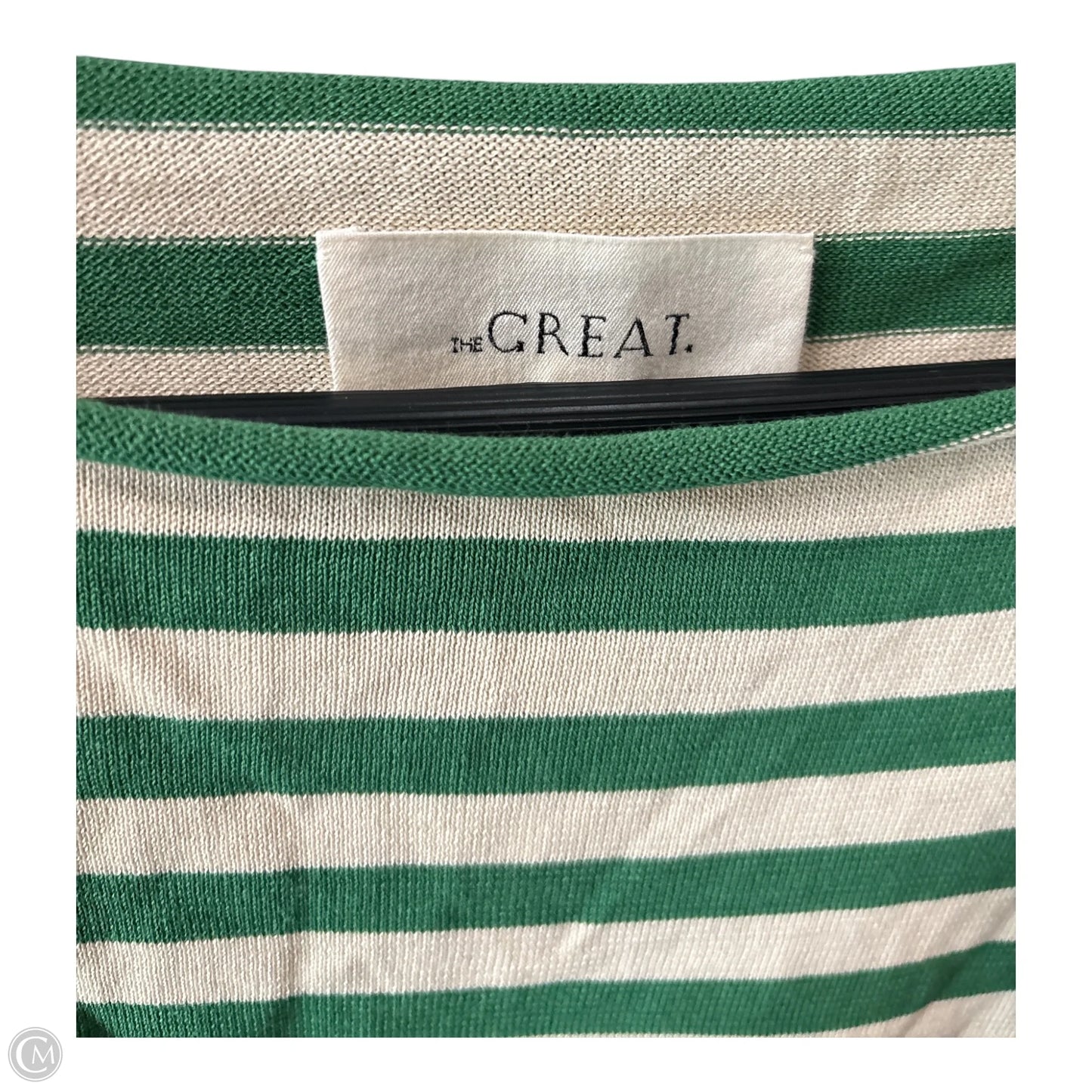 Top Long Sleeve Basic By The Great. In Green, Size: 0