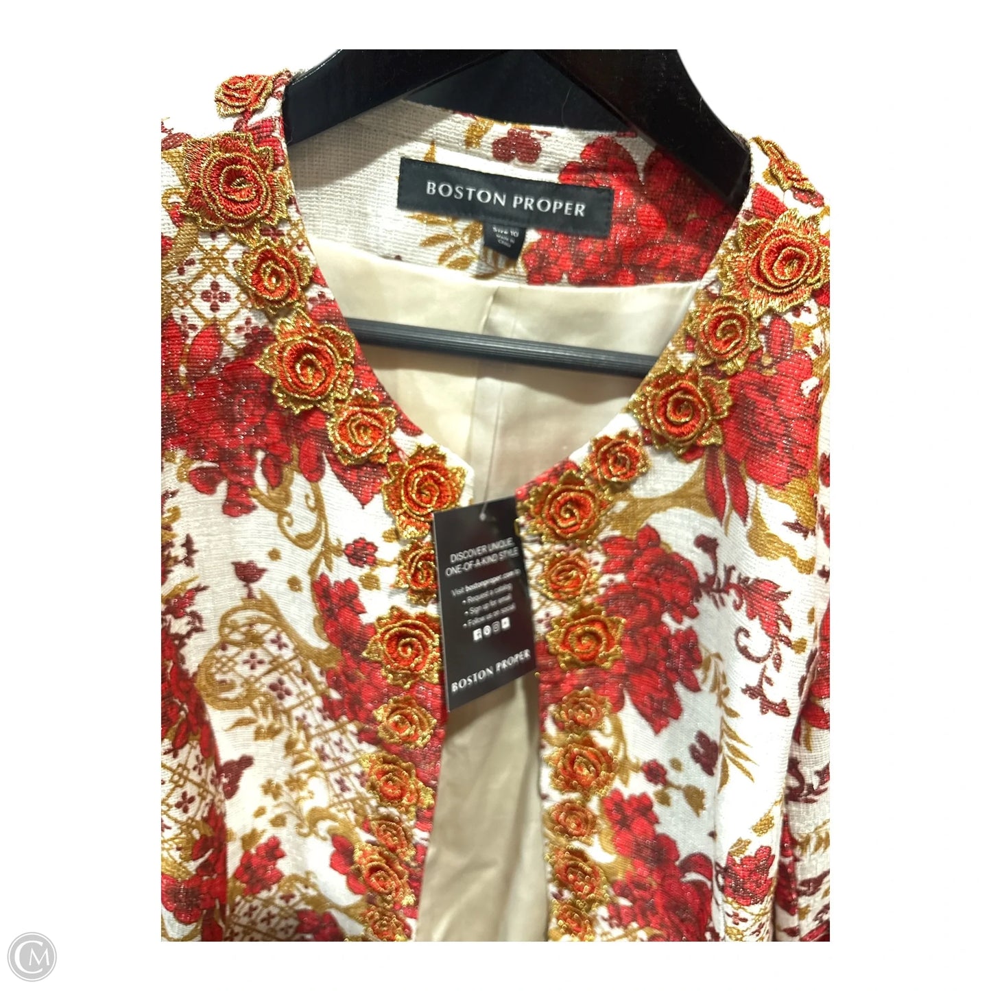 Blazer By Boston Proper In Red, Size: 10