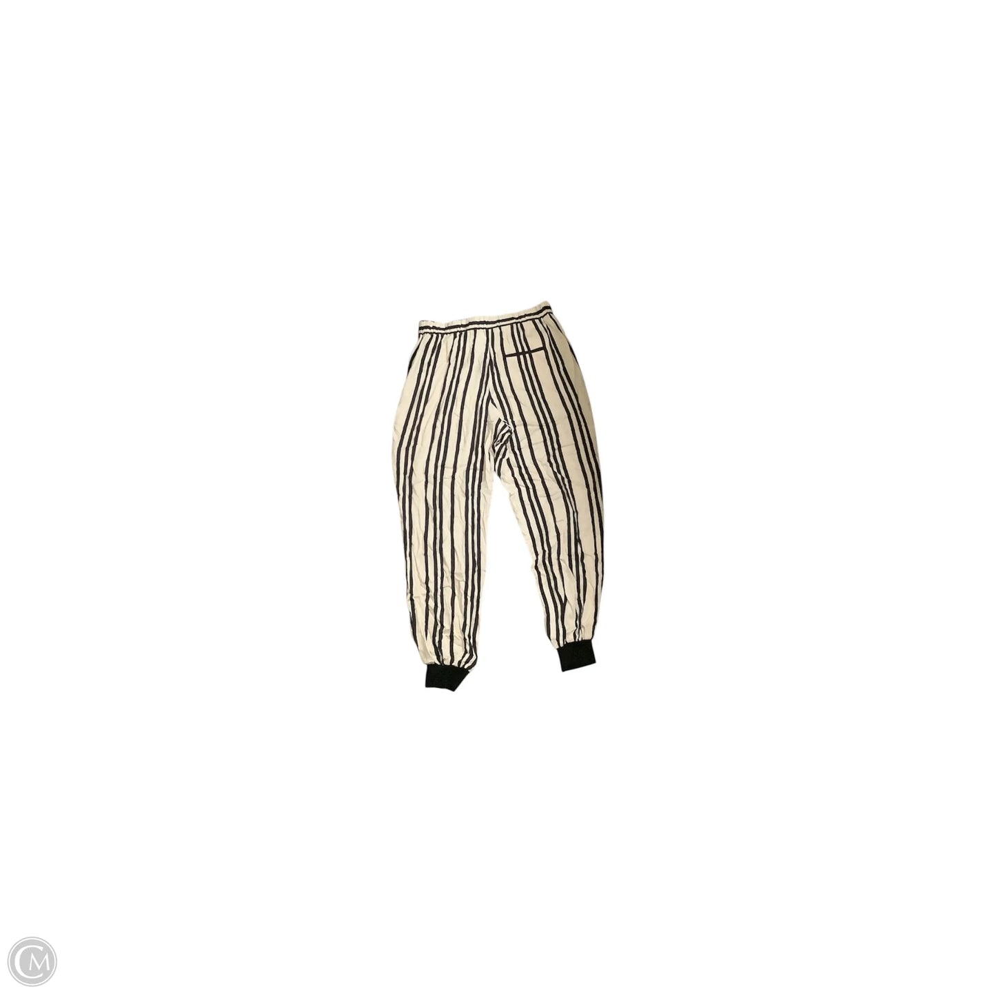 Pants Designer By Alice + Olivia In Black & Cream, Size: S