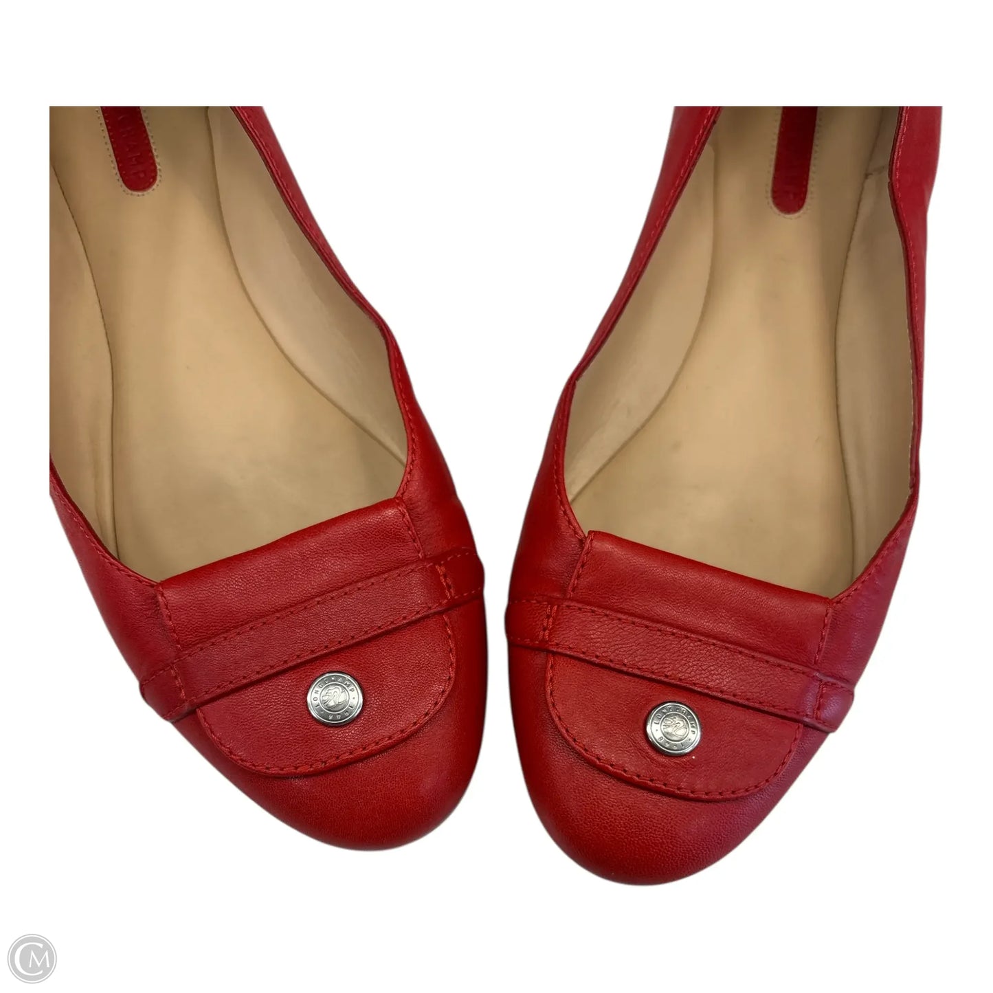 Shoes Designer By Longchamp In Red, Size: 9