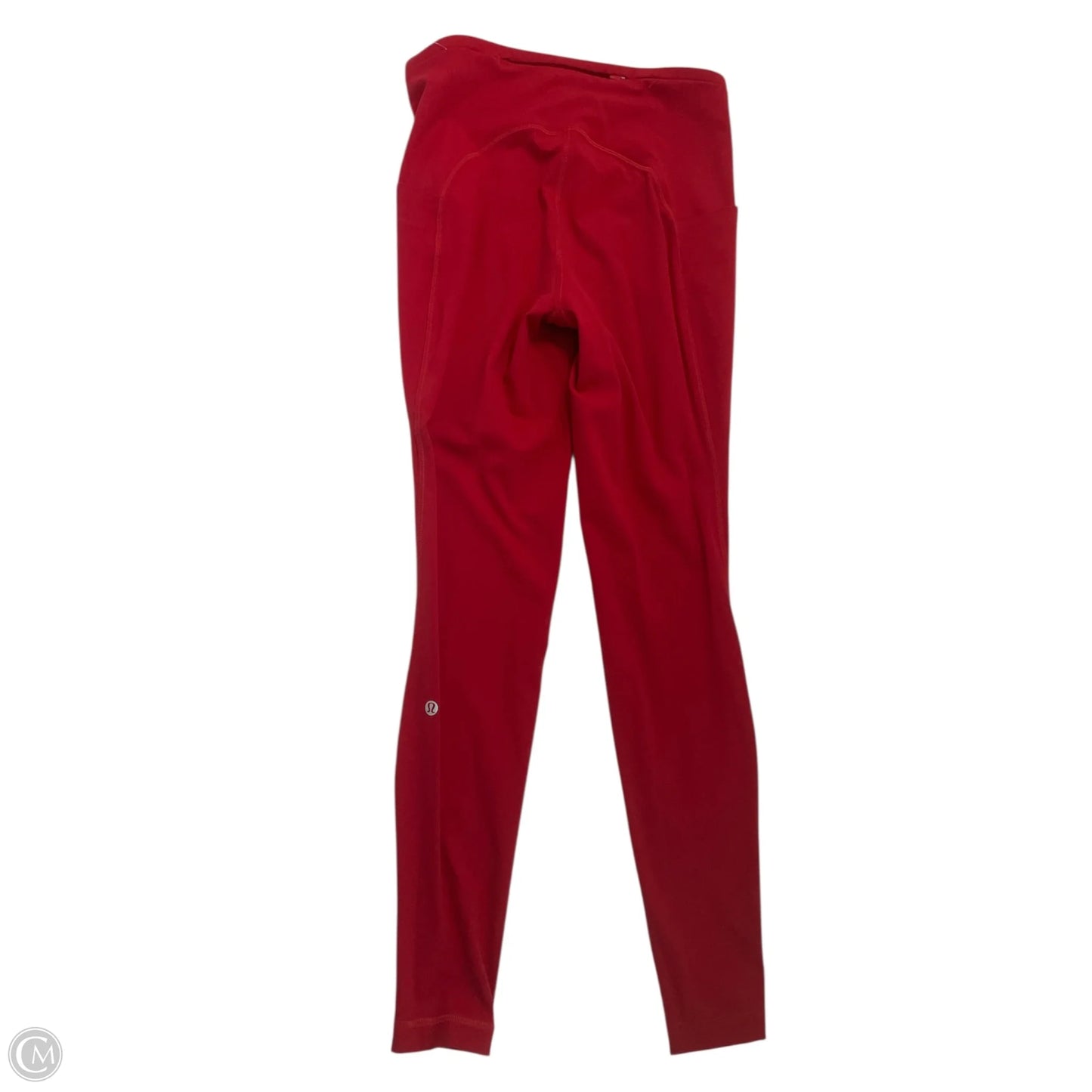 Athletic Leggings By Lululemon In Red, Size: 8