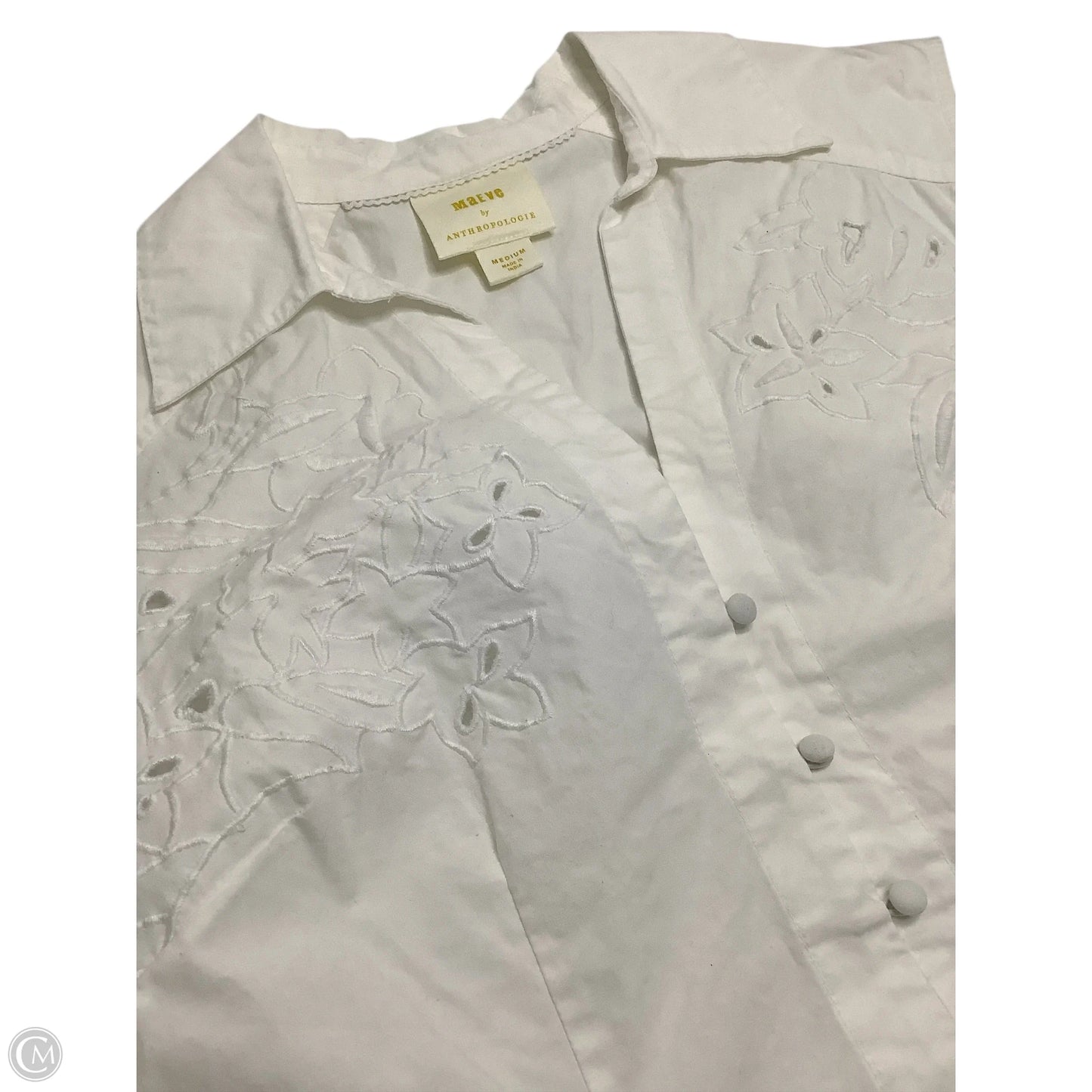 Top Sleeveless Basic By Maeve In White, Size: M