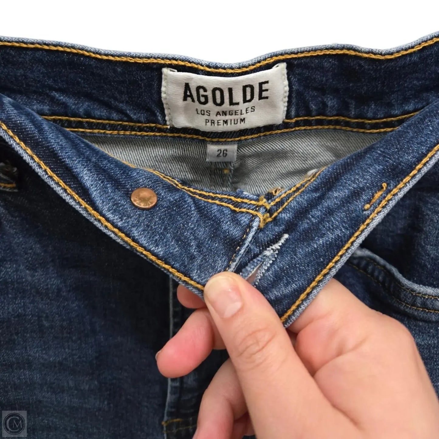 Jeans Skinny By Agolde In Blue, Size: 2