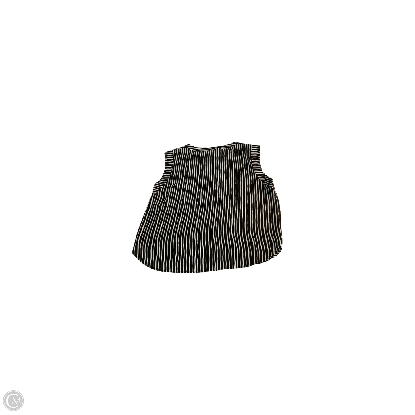 Top Sleeveless Basic By Ann Taylor In Black & White, Size: Xl