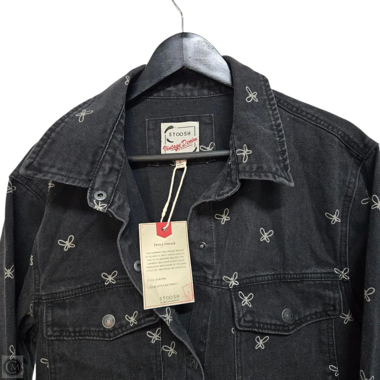 Jacket Denim By Stoosh In Black, Size: L