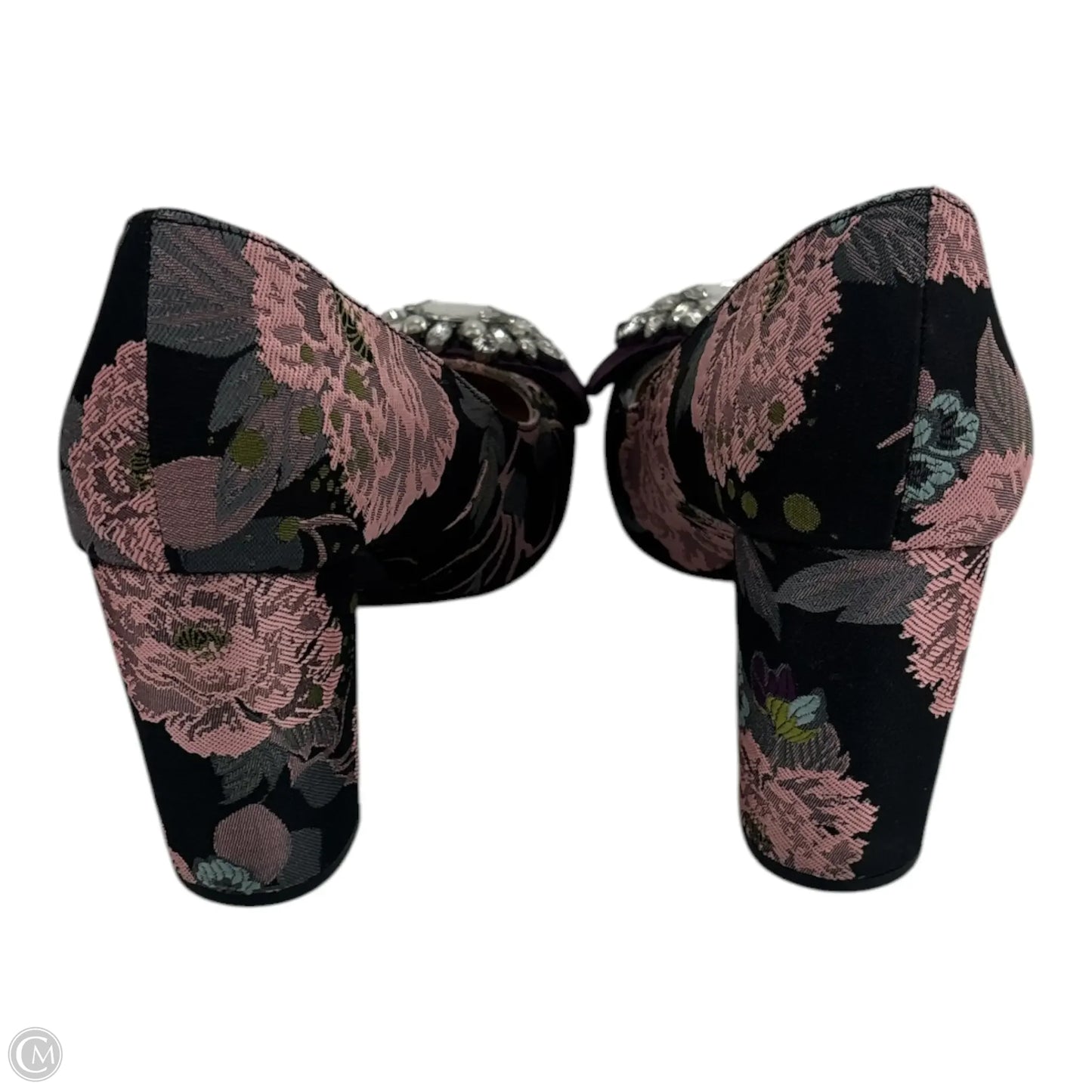 Shoes Heels Block By Kelly And Katie In Floral Print, Size: 9