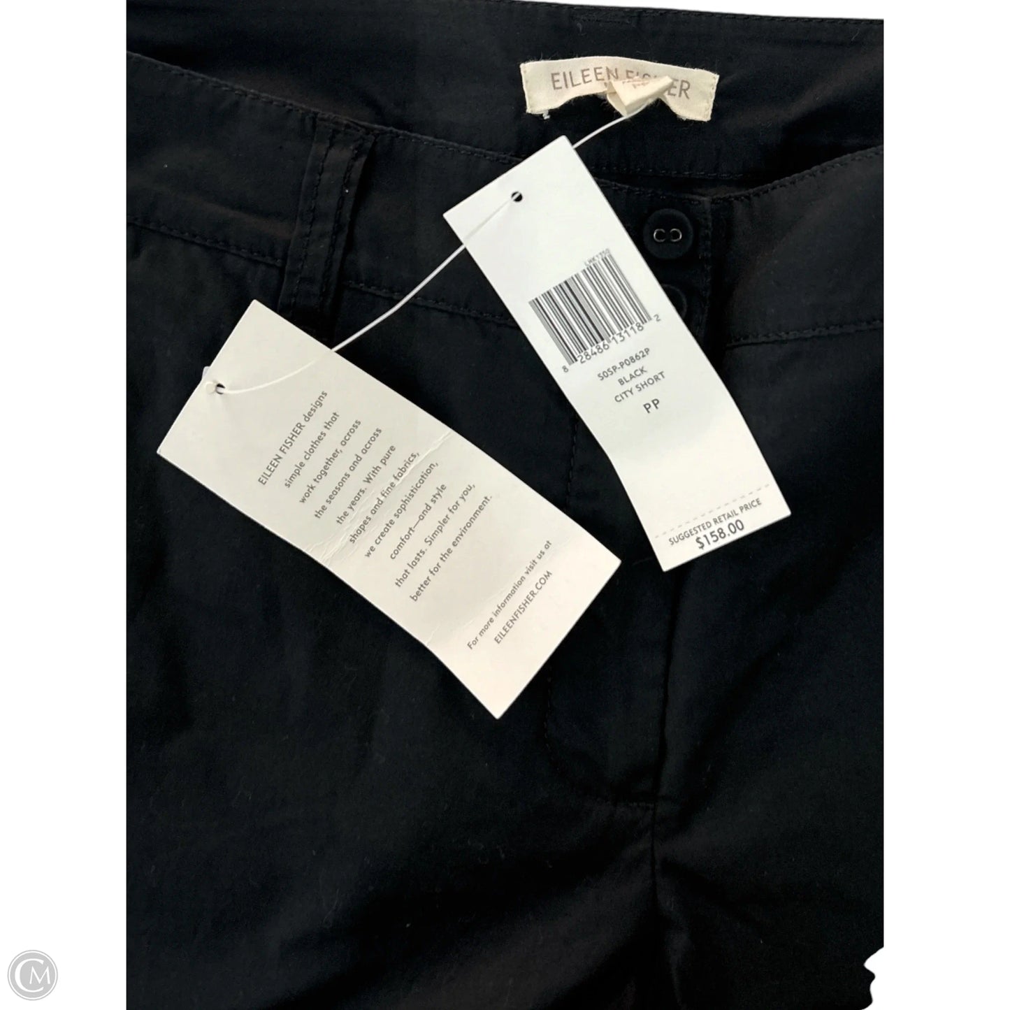 Shorts By Eileen Fisher In Black, Size: Sp