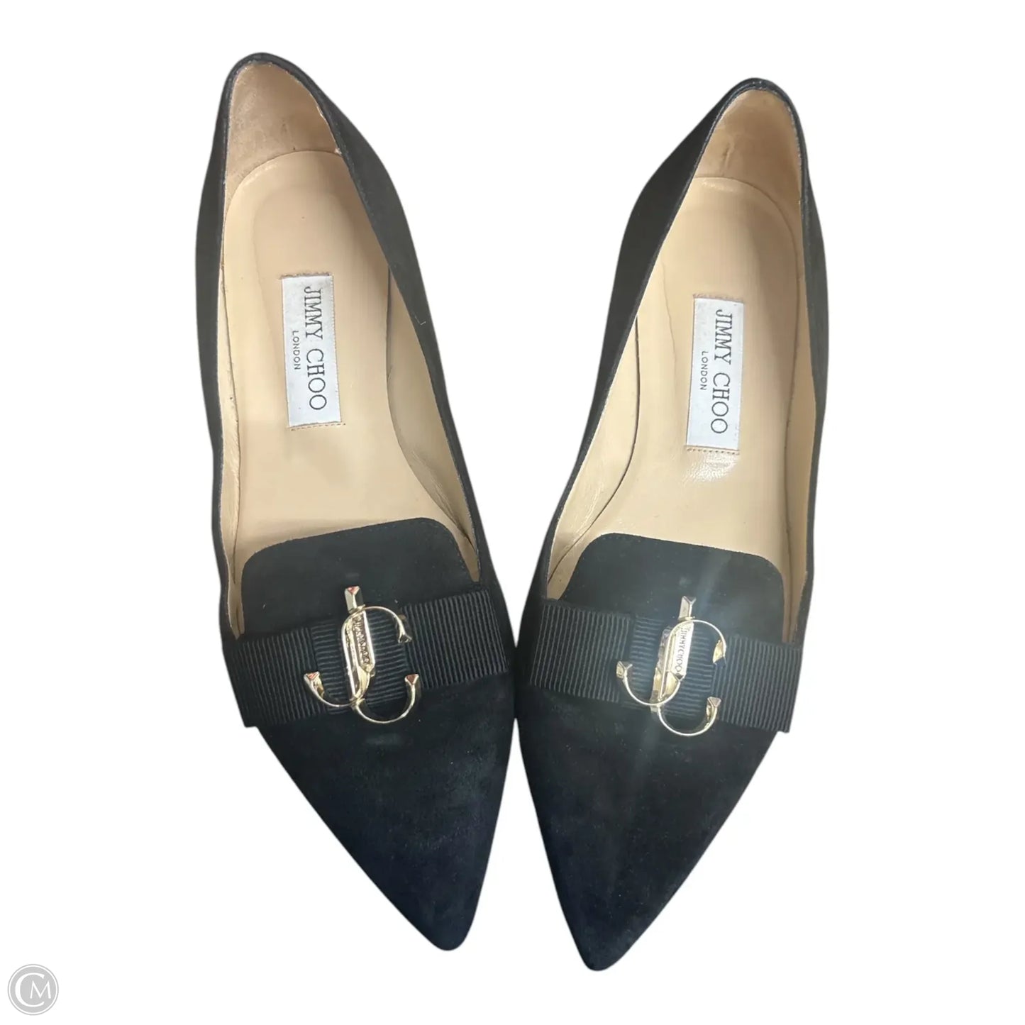 Shoes Luxury Designer By Jimmy Choo In Black, Size: