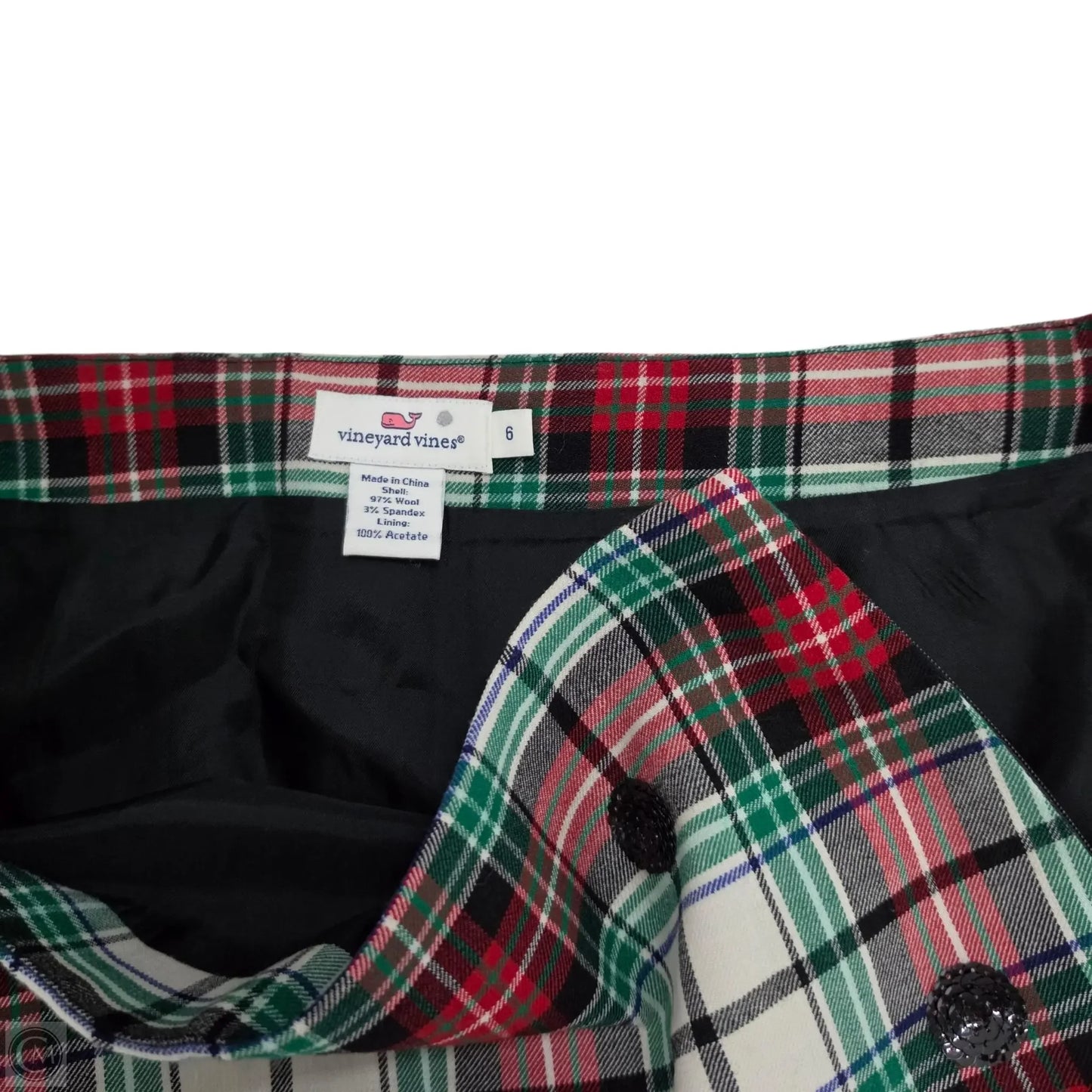 Skirt Midi By Vineyard Vines In Plaid Pattern, Size: 6