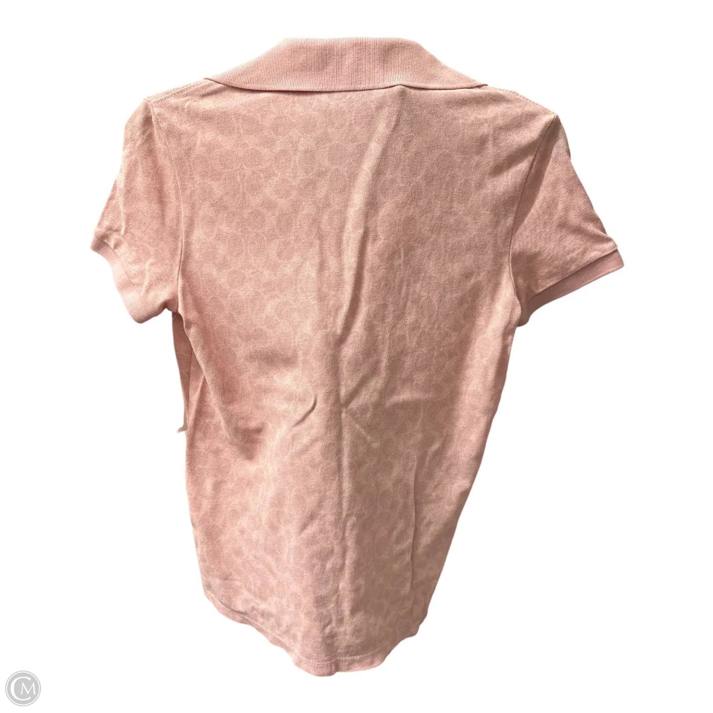 Top Short Sleeve Designer By Coach In Pink, Size: Xs