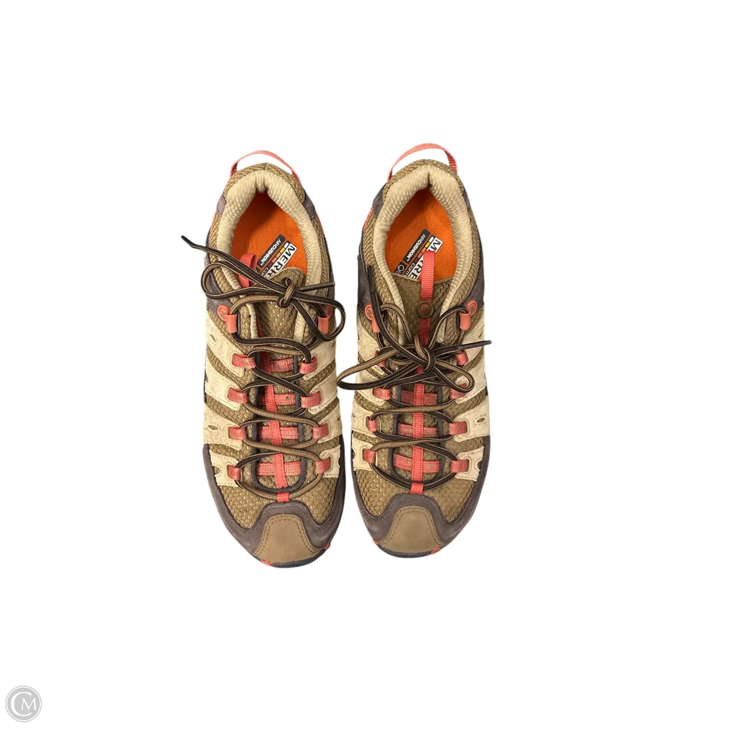 Shoes Sneakers By Merrell In Brown & Orange, Size: 8