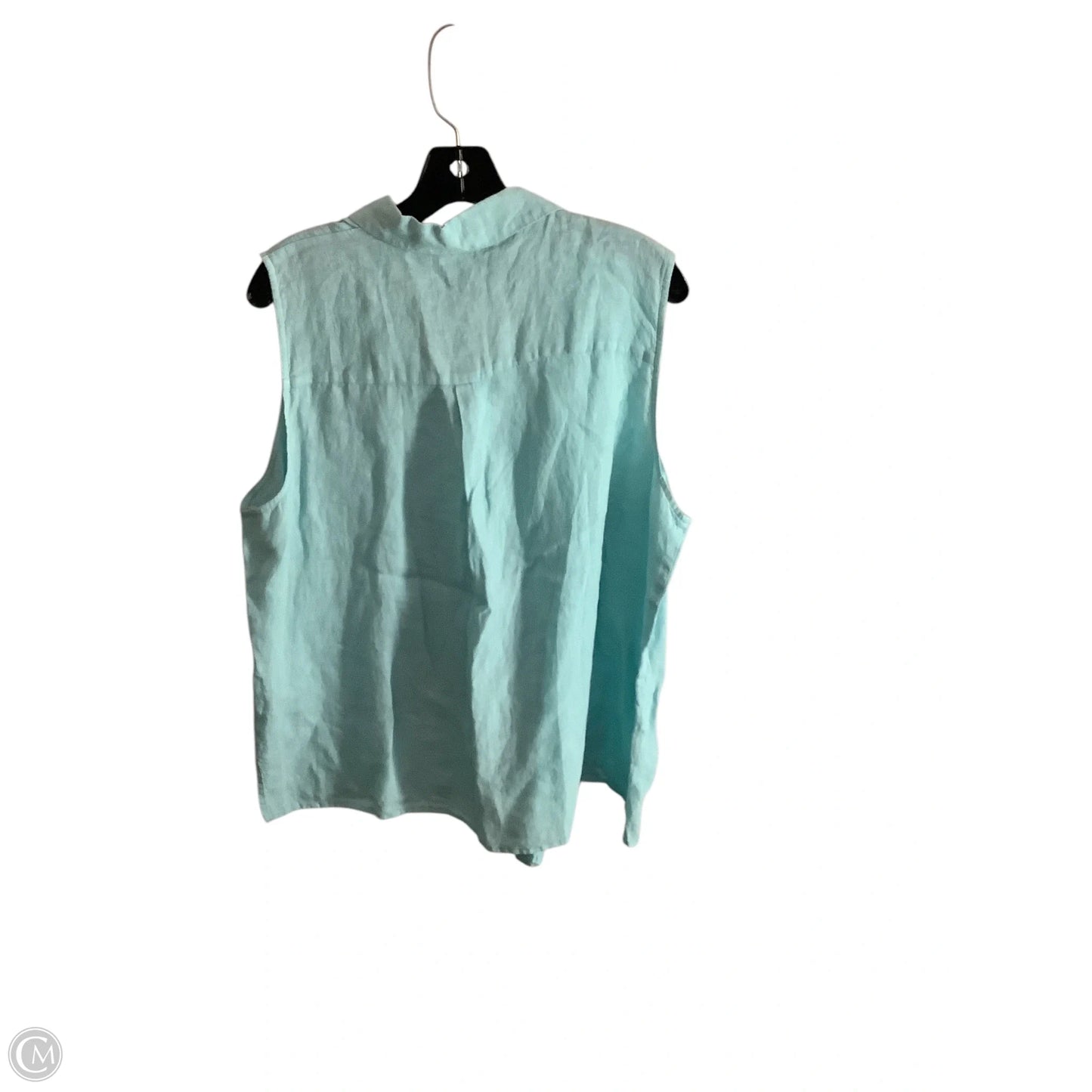 Top Sleeveless Basic By Eileen Fisher In Blue, Size: Xl