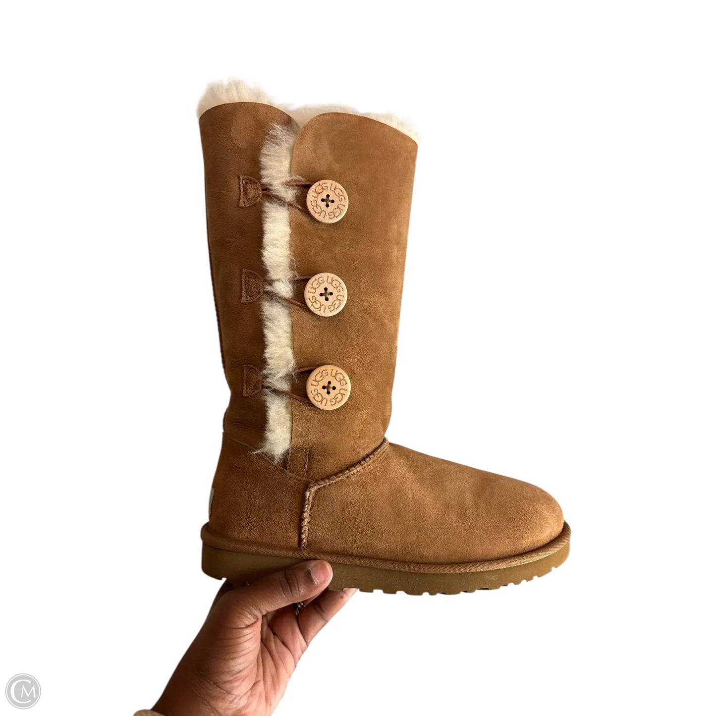 Boots Designer By Ugg In Tan, Size: 8