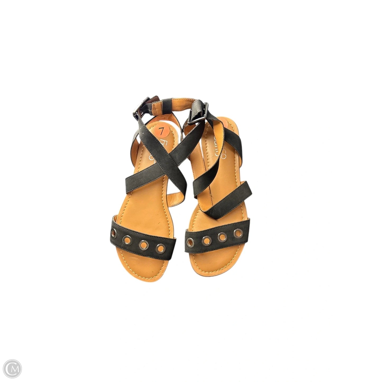 Sandals Flats By Franco Sarto In Black, Size: 7