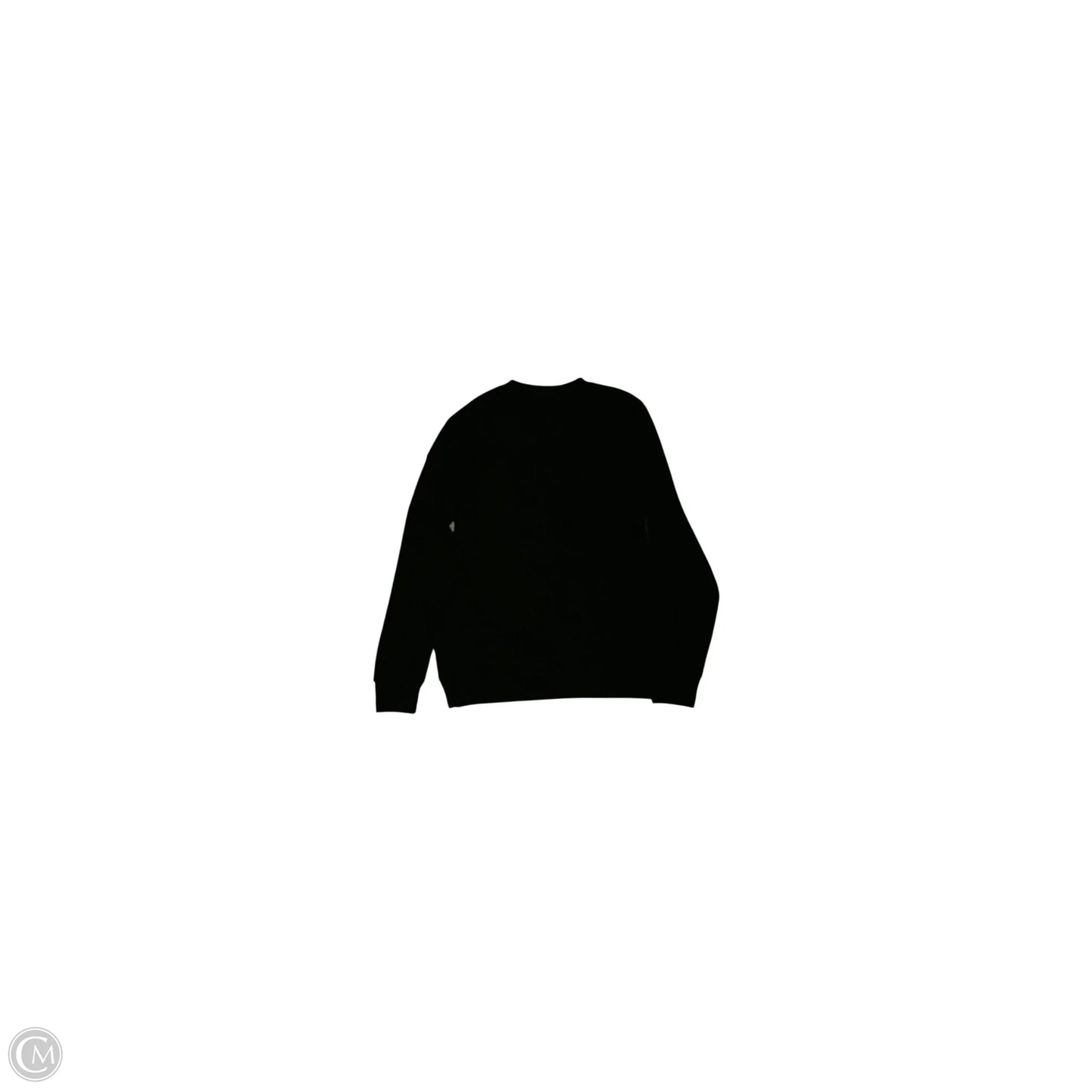 Sweatshirt Crewneck By Clothes Mentor In Black, Size: M