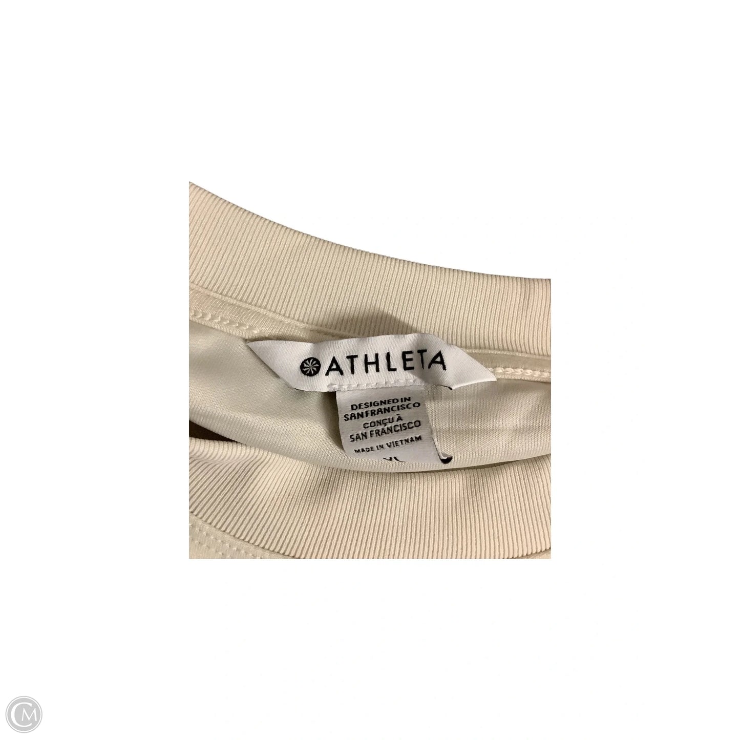 Top Long Sleeve By Athleta In Ivory, Size: Xl
