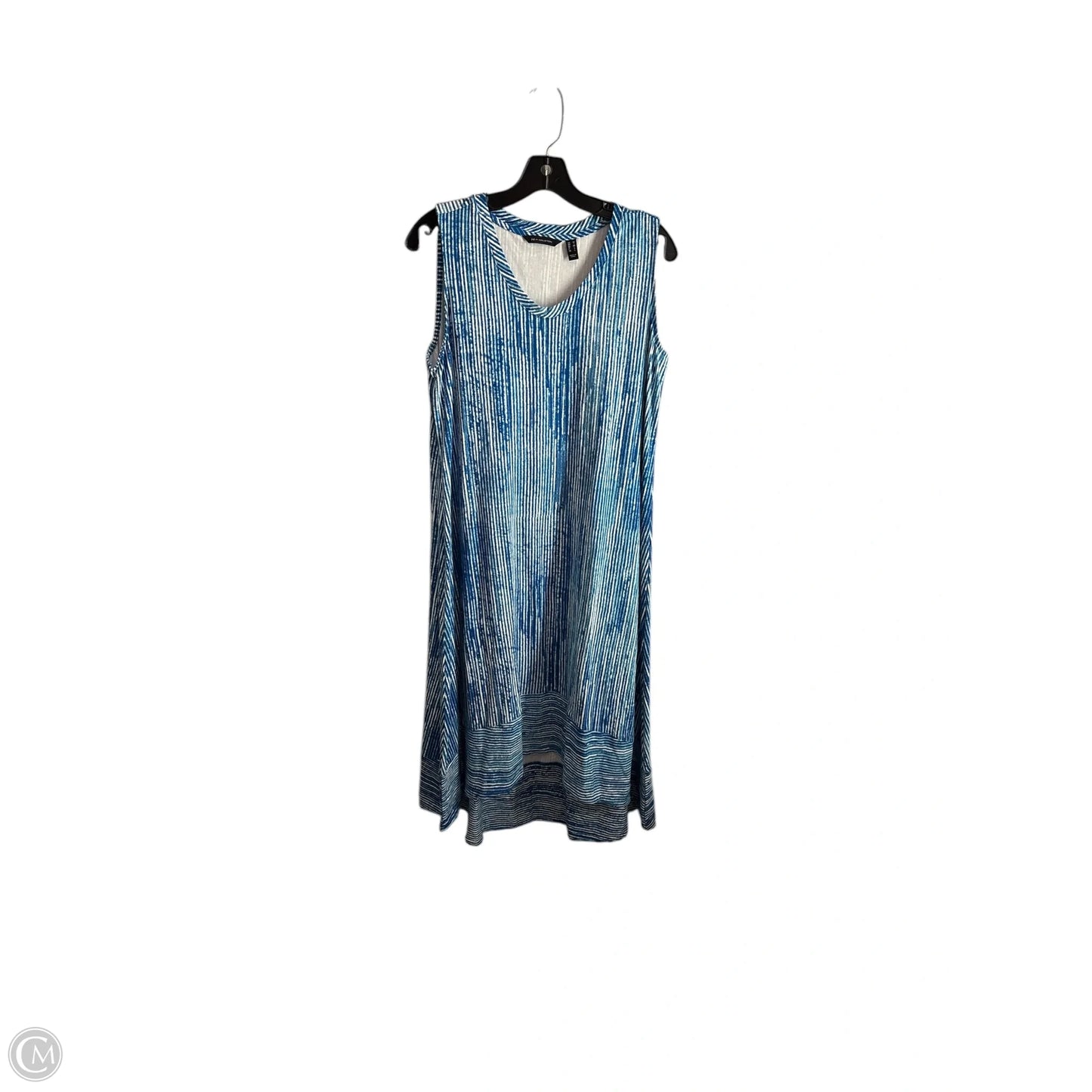 Dress Casual Maxi By H For Halston In Blue, Size: M