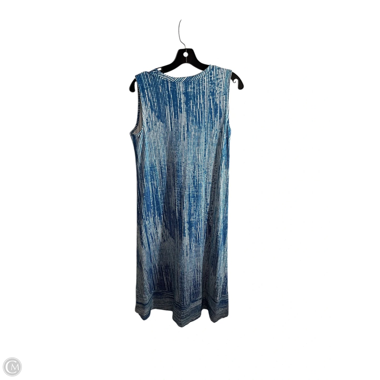 Dress Casual Maxi By H For Halston In Blue, Size: M