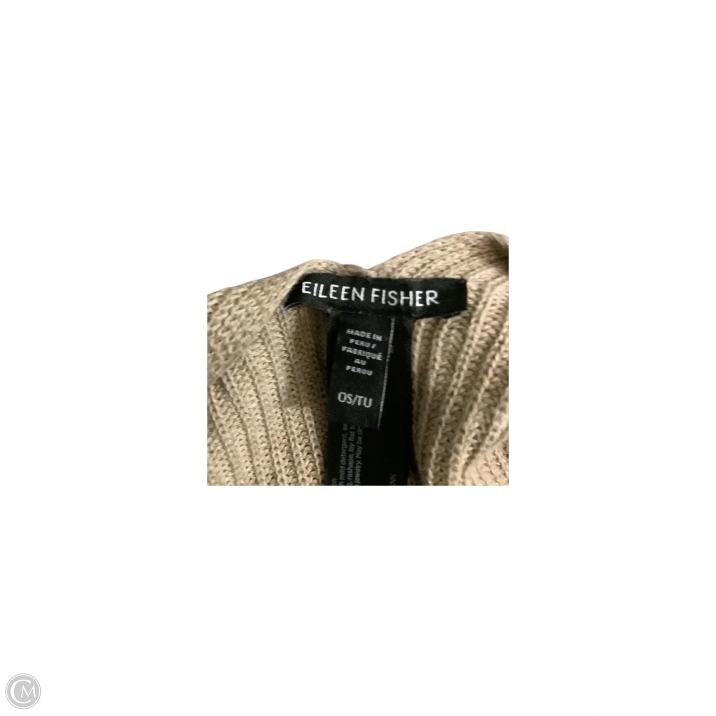 Sweater Cardigan By Eileen Fisher In Tan, Size: Osfm