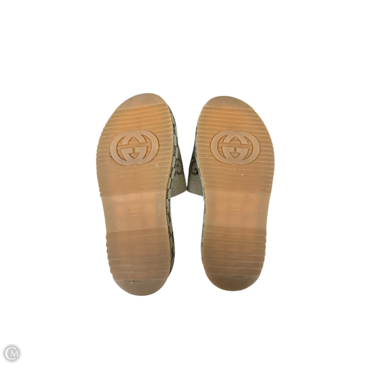 Sandals Luxury Designer By Gucci In Brown, Size: 9