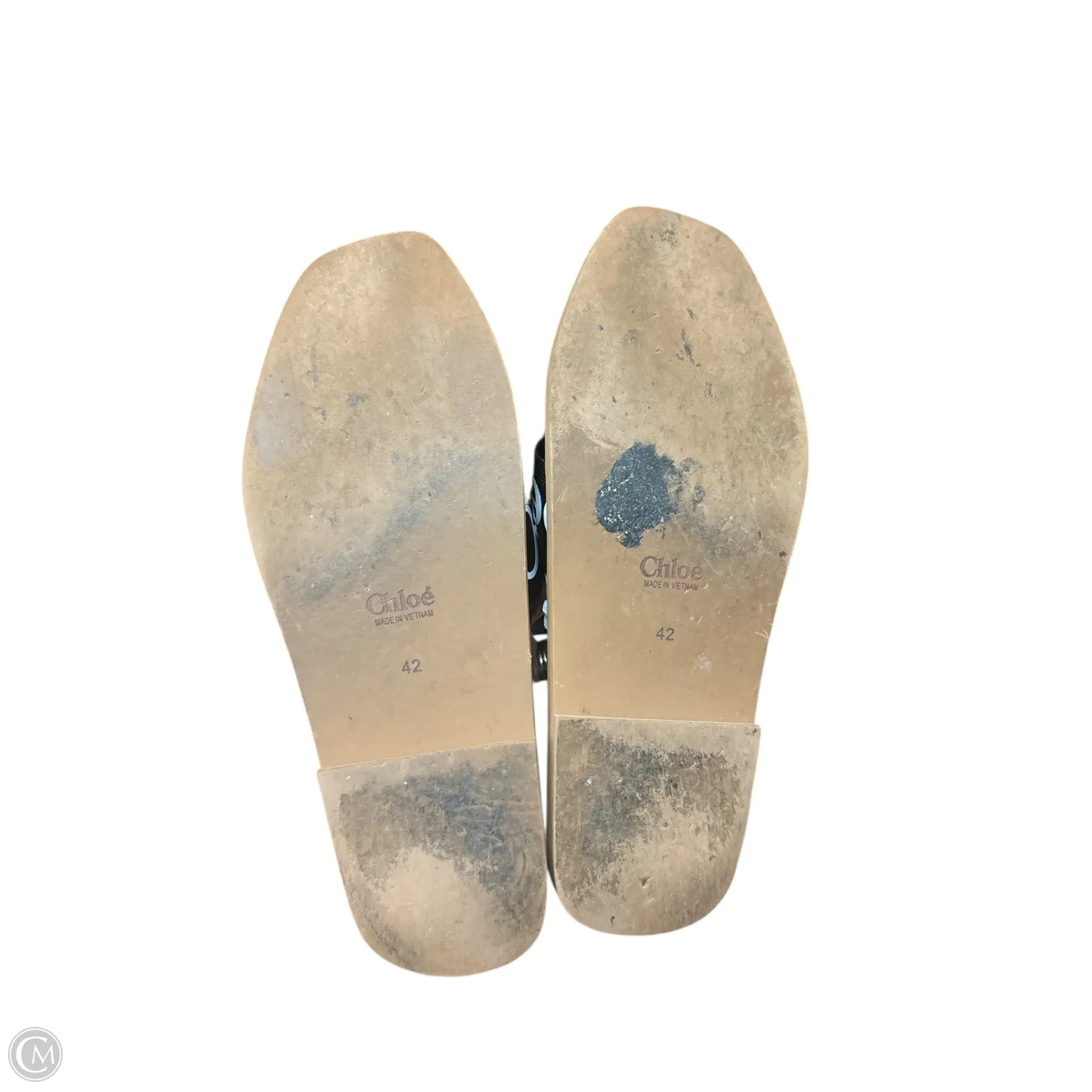 Sandals Luxury Designer By Chloe In Black, Size: 11