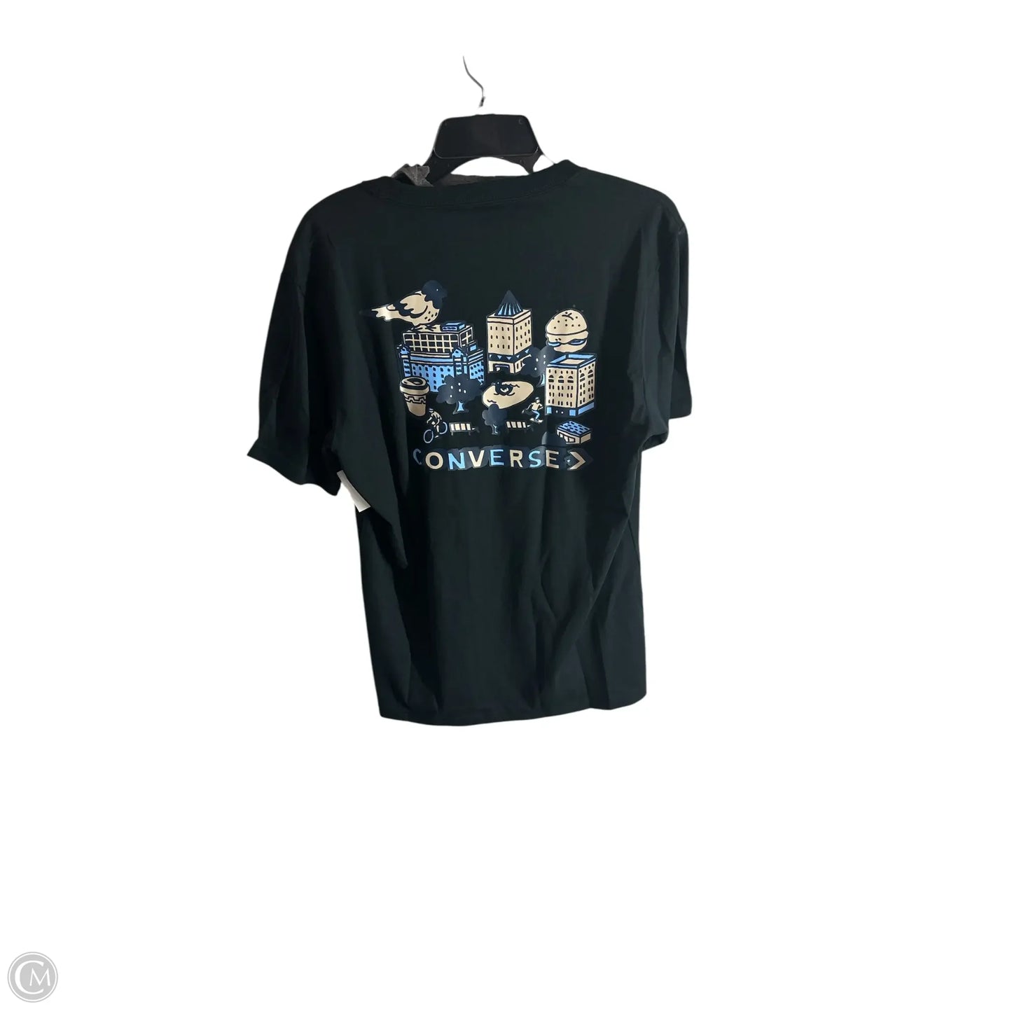 Top Short Sleeve Basic By Converse In Black, Size: M