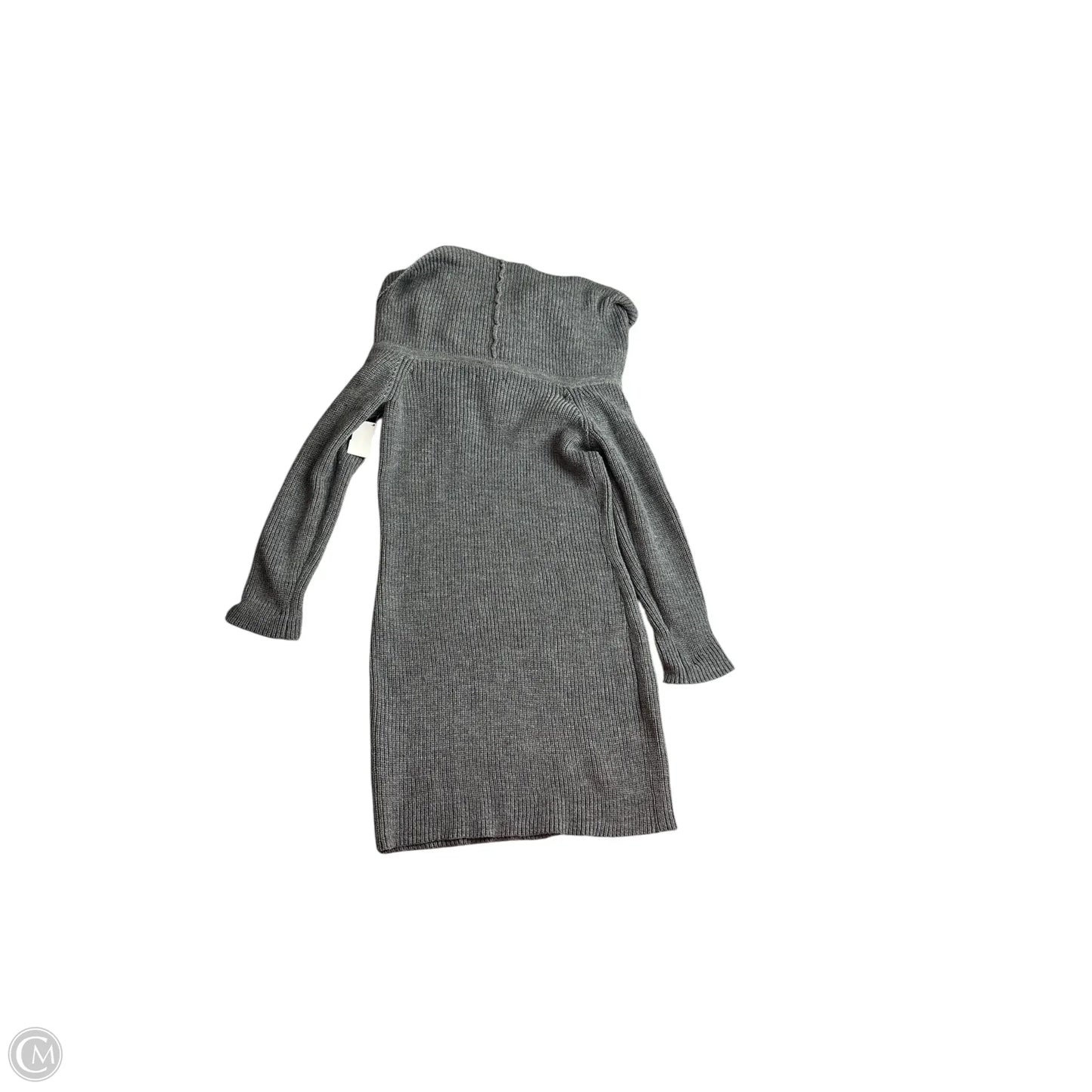 Dress Sweater By Cma In Grey & White, Size: L