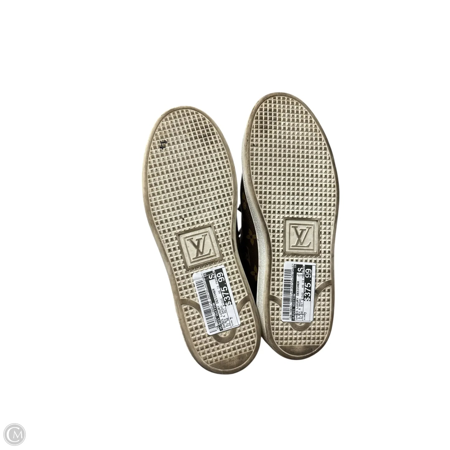 Shoes Luxury Designer By Louis Vuitton In Black & Brown, Size: 7