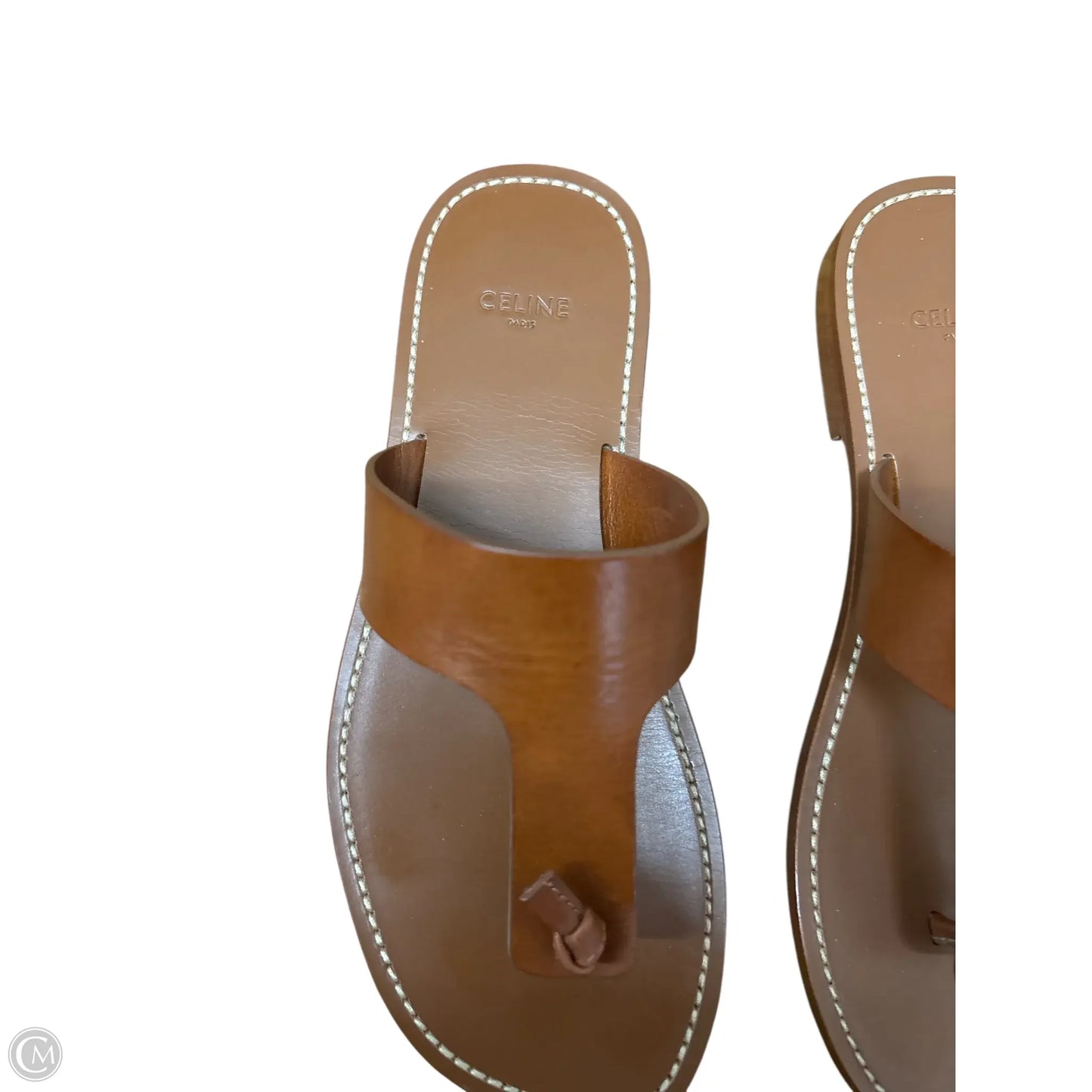 Sandals Luxury Designer By Celine In Brown