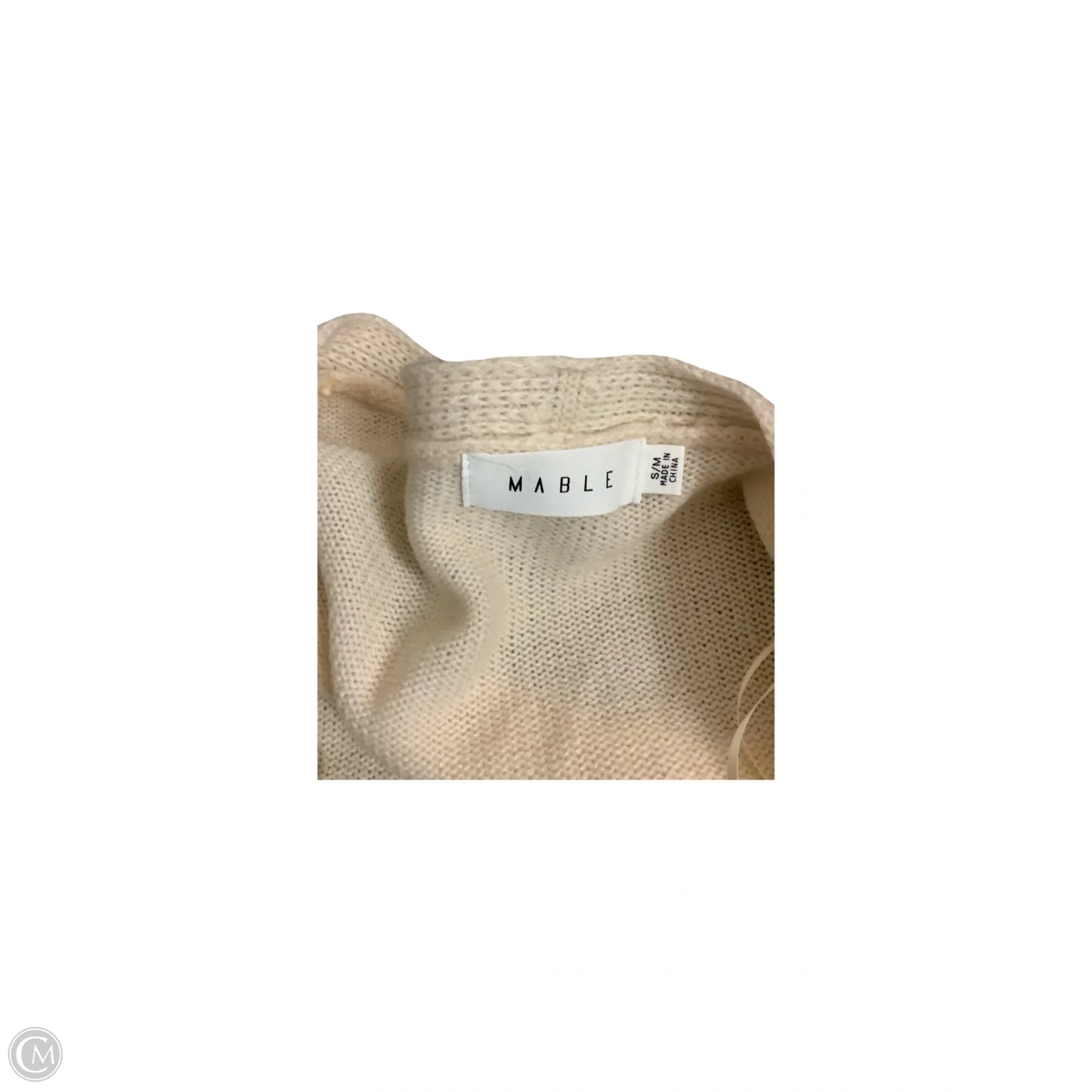 Sweater Cardigan By Mable In Cream, Size: M