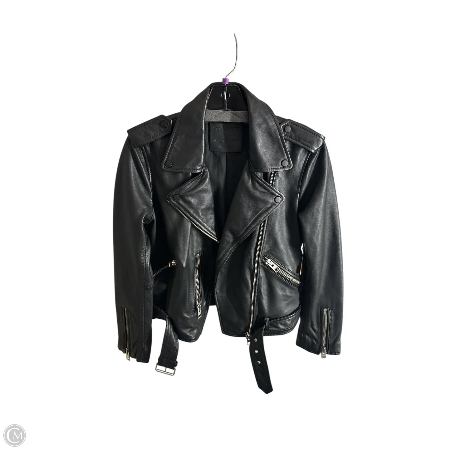 Jacket Designer By All Saints In Black, Size: 6