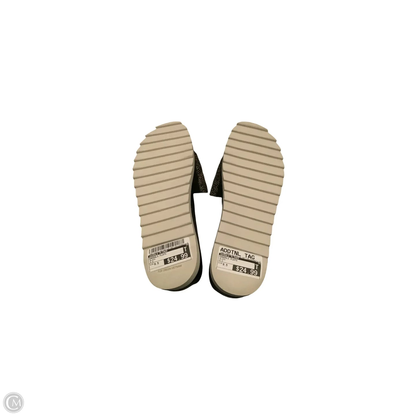 Sandals Flats By Donald Pliner In Black, Size: 9.5