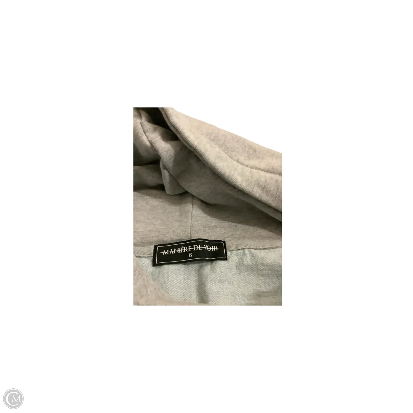 Sweatshirt Hoodie By Clothes Mentor In Grey, Size: 6