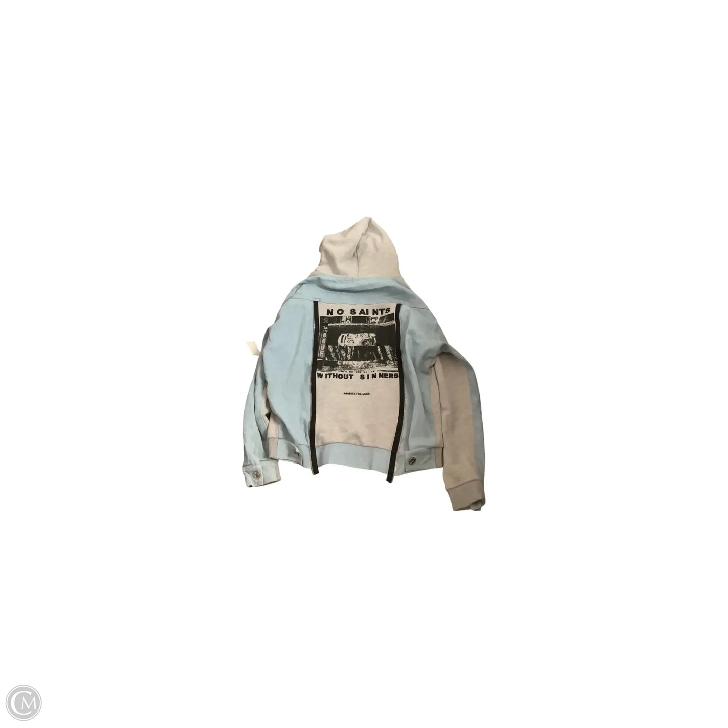 Sweatshirt Hoodie By Clothes Mentor In Grey, Size: 6