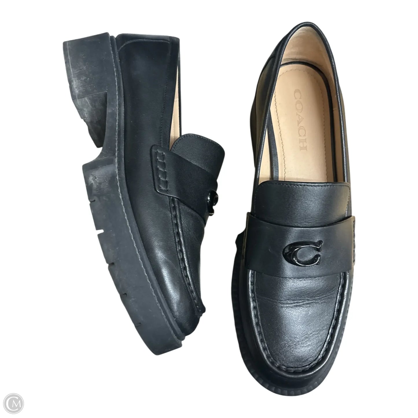 Shoes Designer By Coach In Black, Size: 10