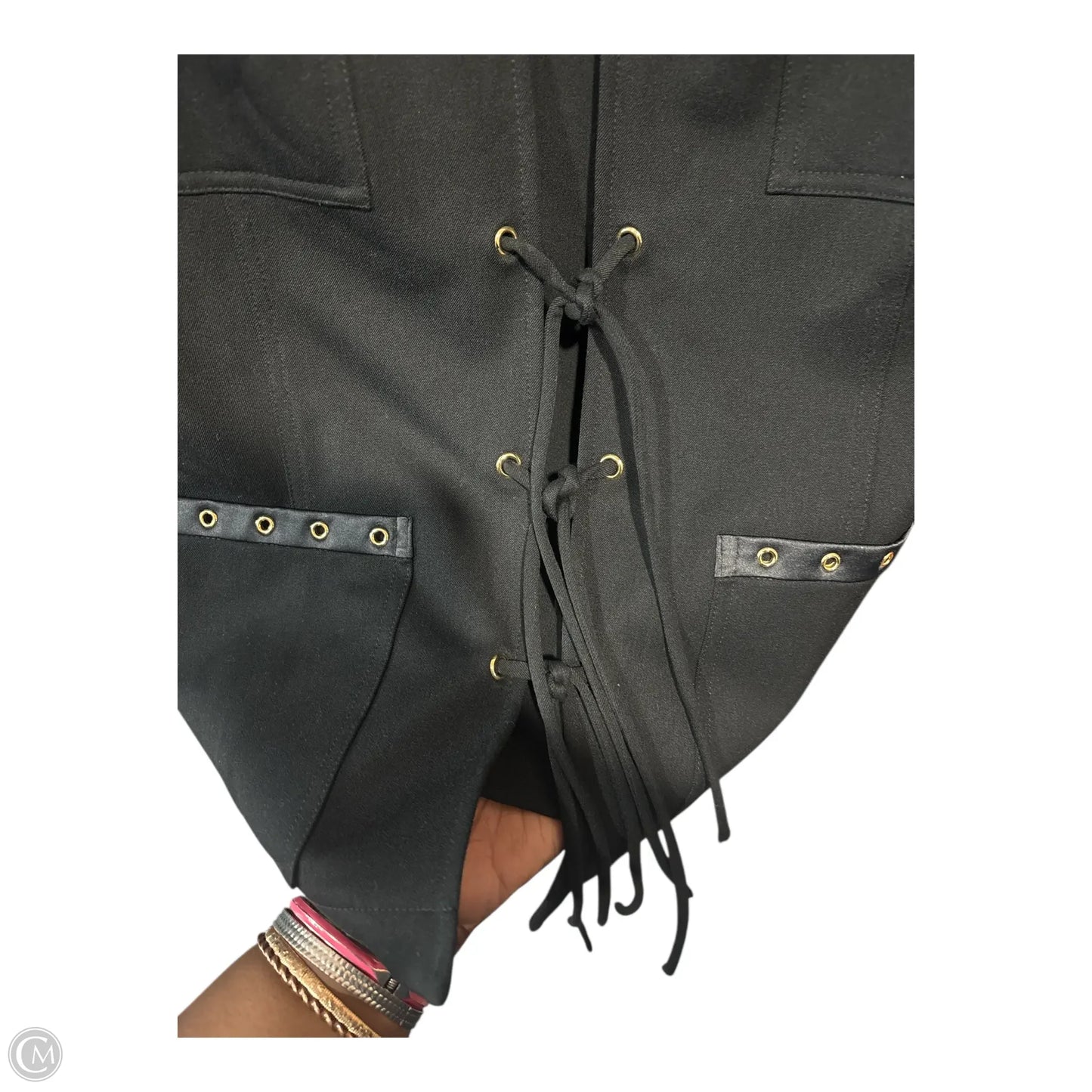 Blazer Luxury Designer By St John Collection In Black, Size: Xl