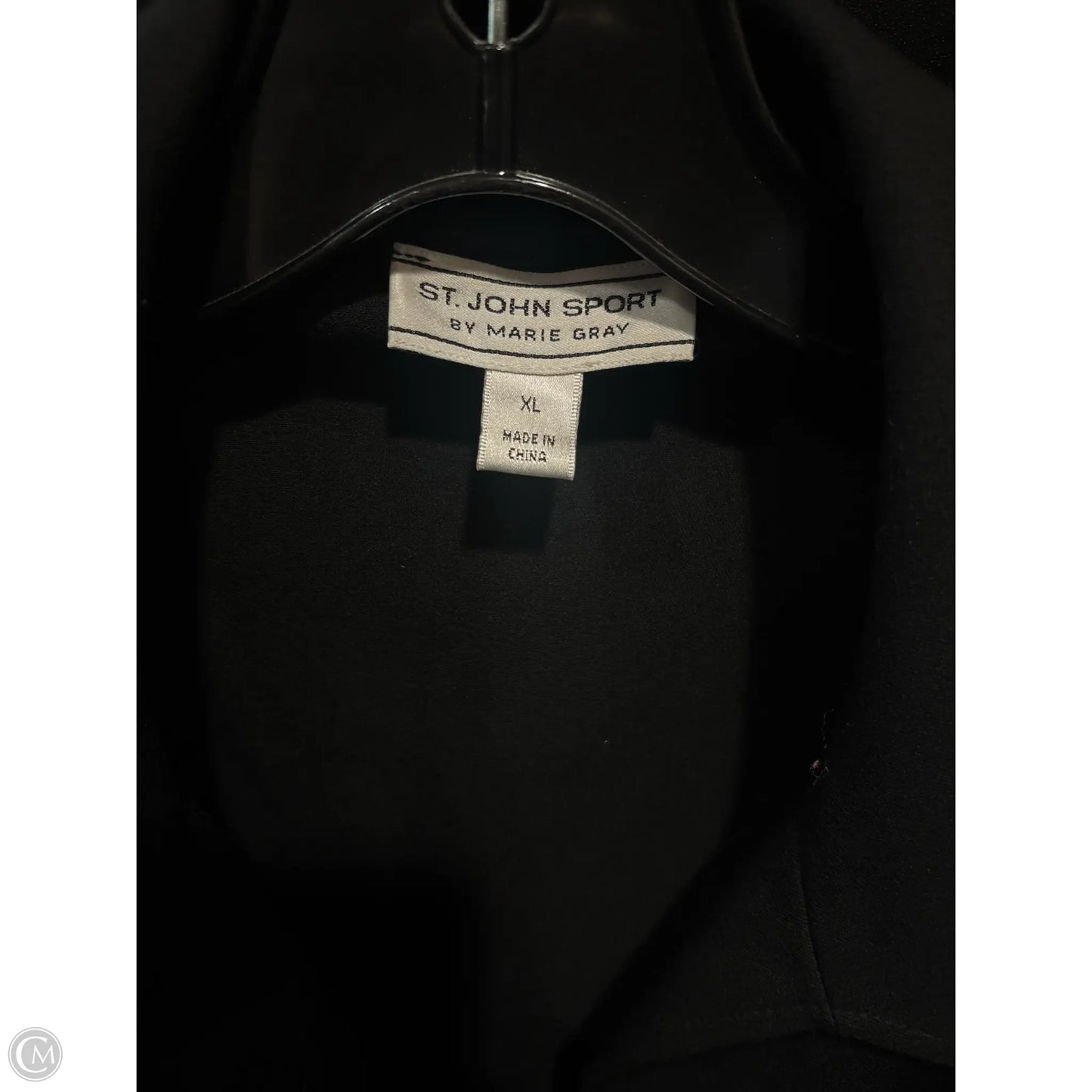 Blazer Luxury Designer By St John Collection In Black, Size: Xl