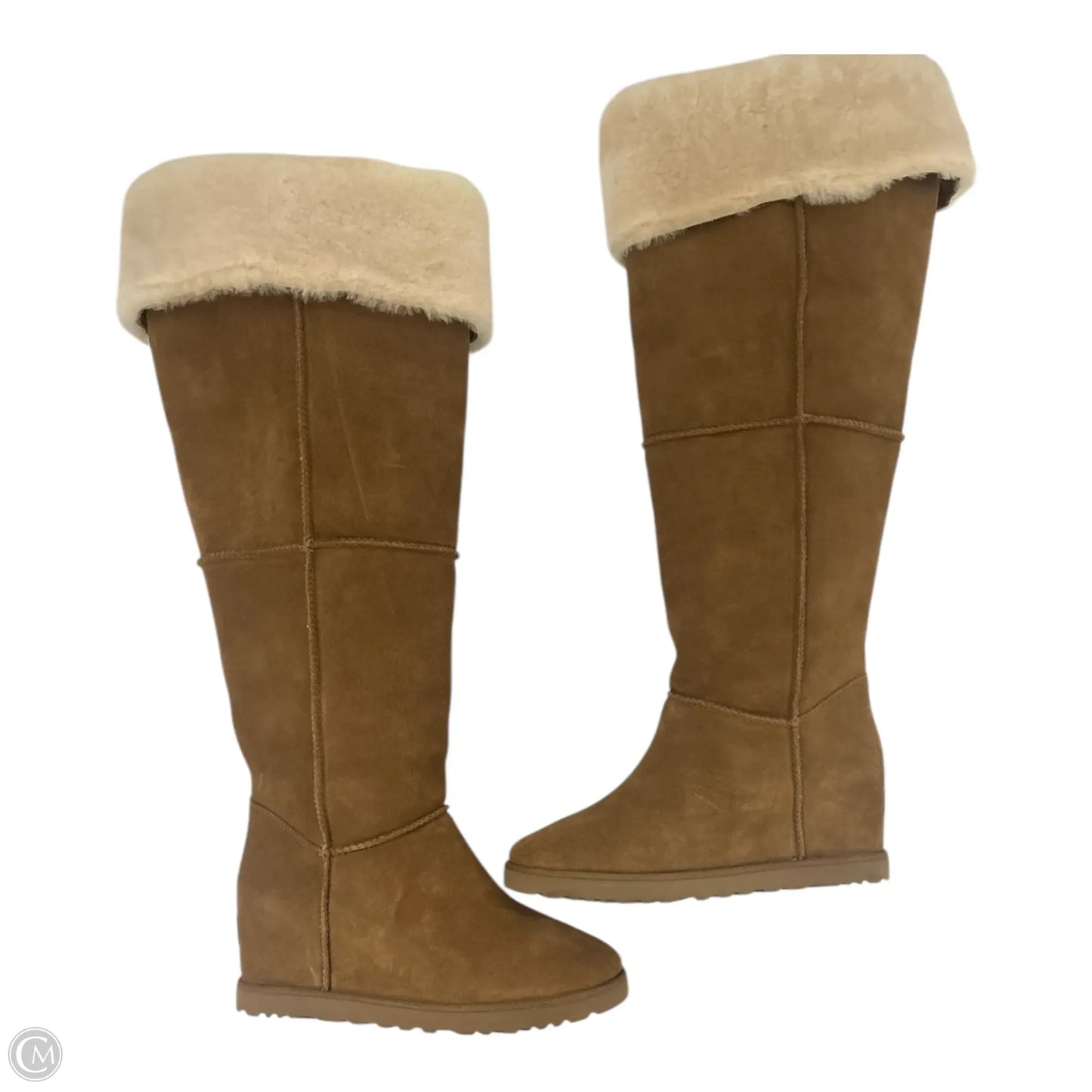 Boots Designer By Ugg In Tan, Size: 8