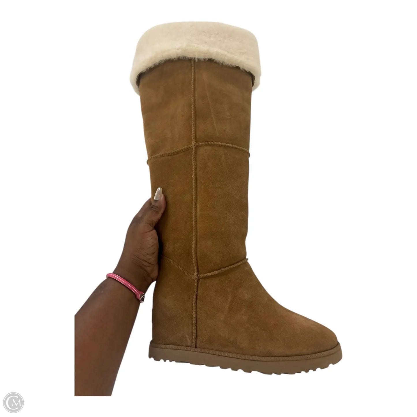 Boots Designer By Ugg In Tan, Size: 8