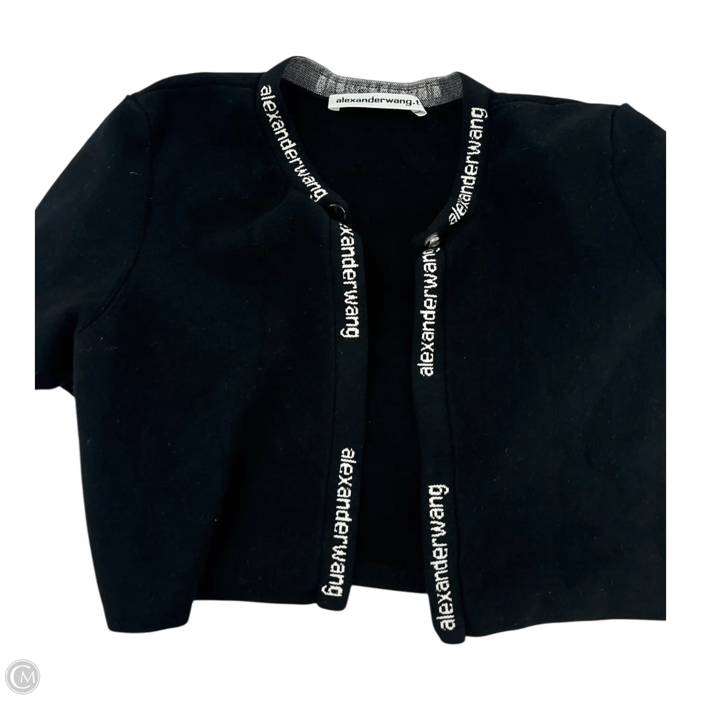 Top Short Sleeve Luxury Designer By Alexander Wang In Black, Size: S