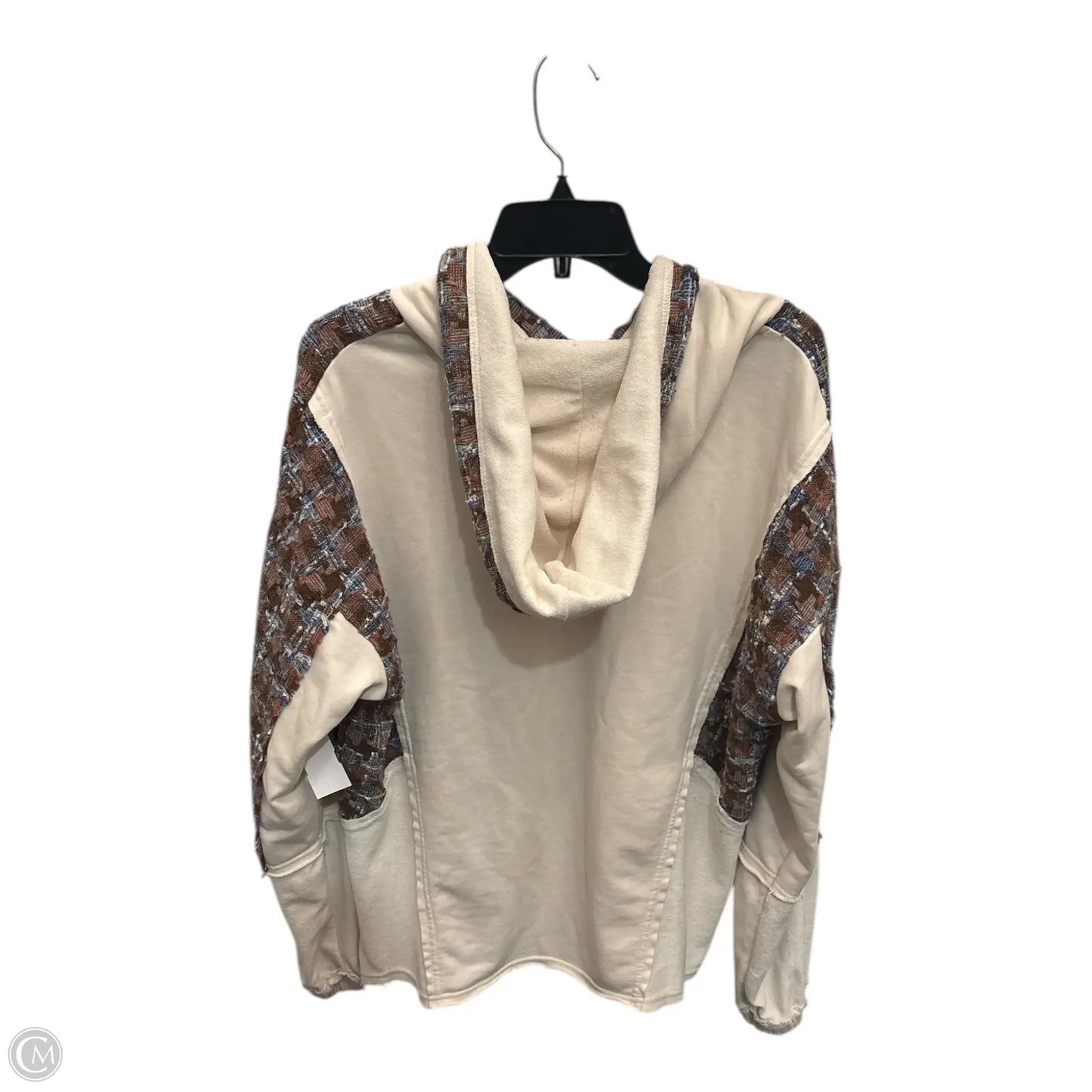 Top Long Sleeve By Bke In Cream, Size: L