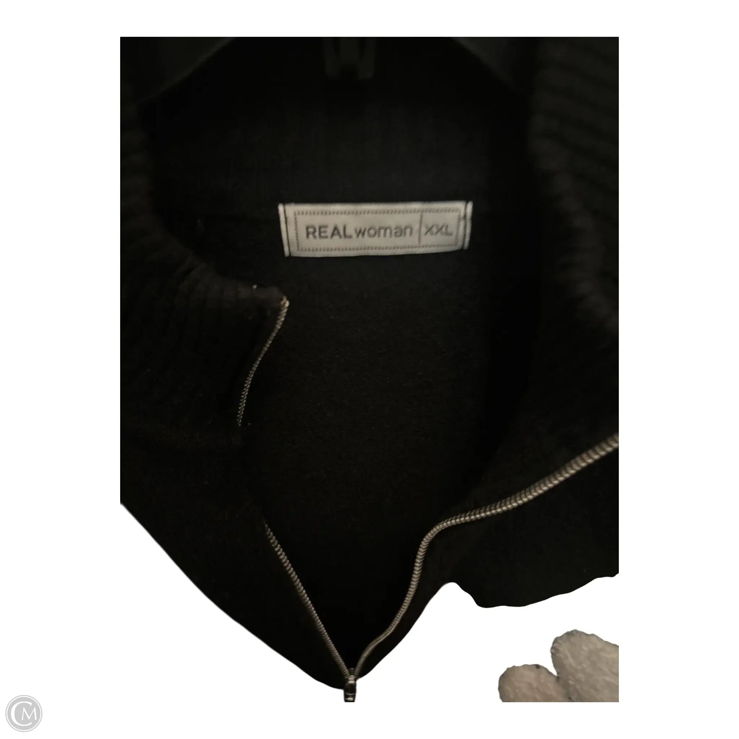 Sweater Cardigan By Clothes Mentor In Black & White, Size: Xxl