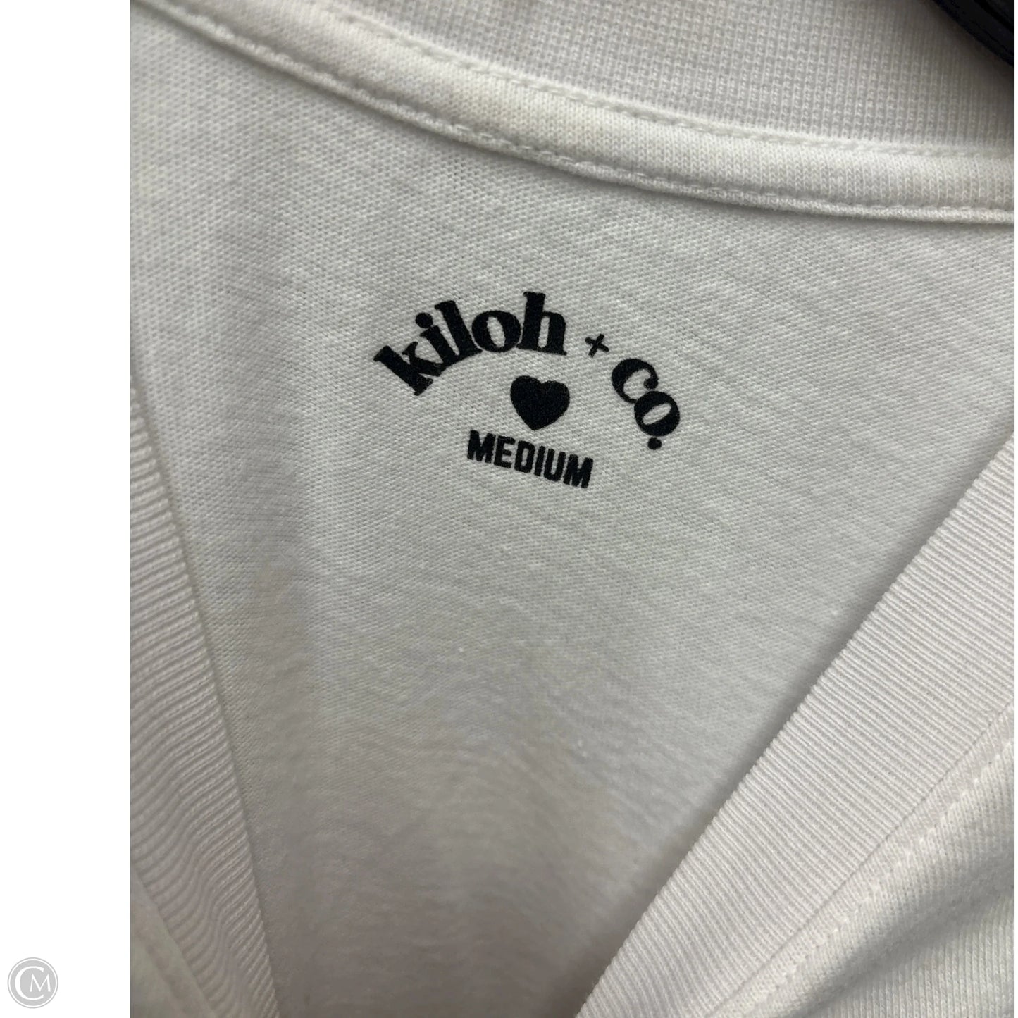 Top Short Sleeve Basic By Clothes Mentor In White, Size: M