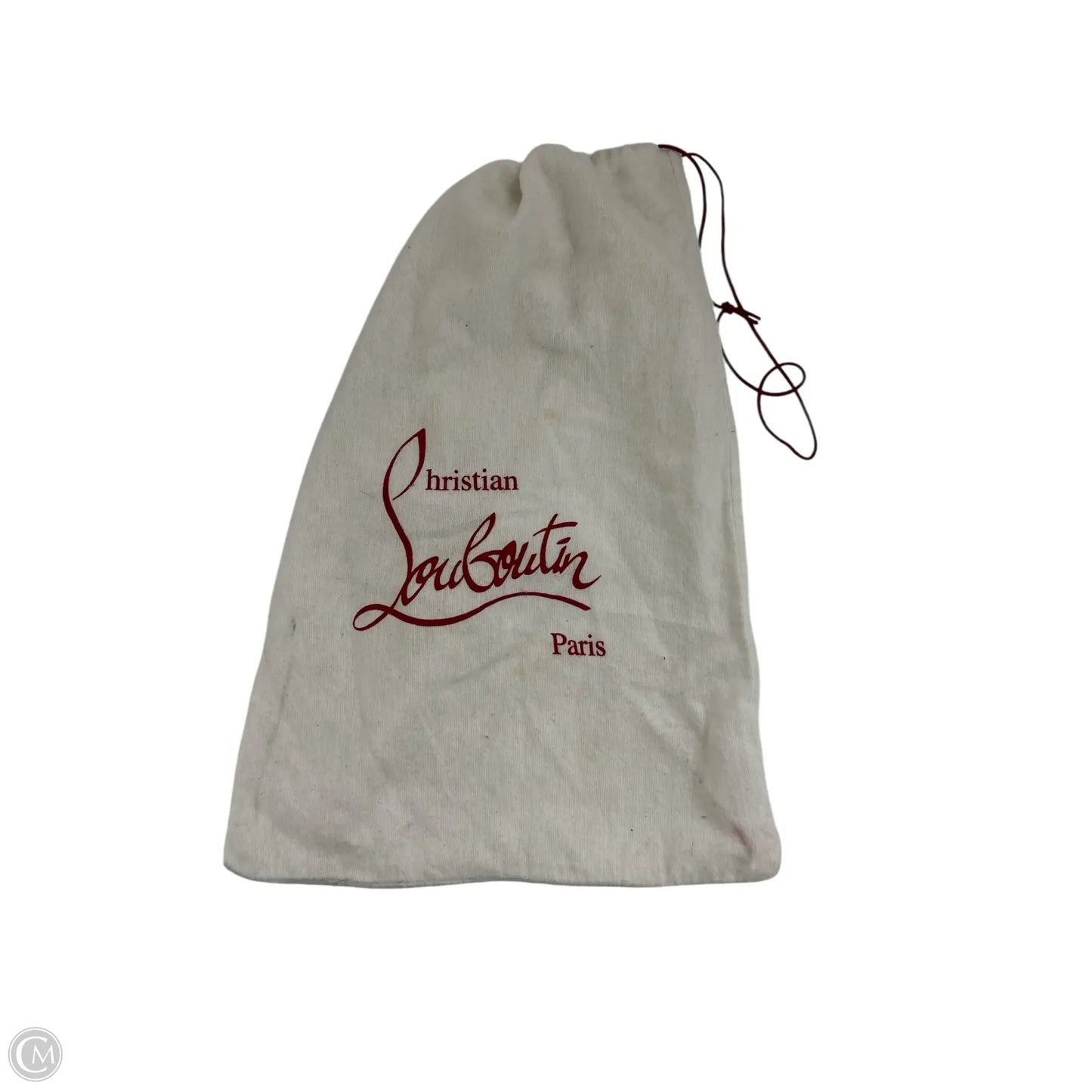 Shoes Luxury Designer By Christian Louboutin In Silver, Size: 9.5