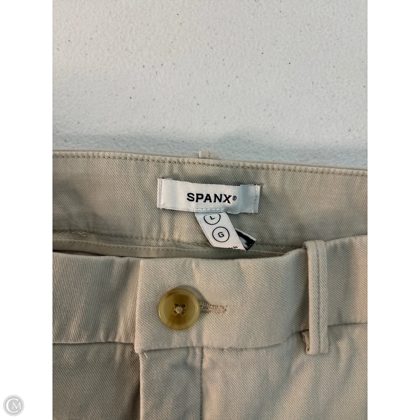 Jeans Wide Leg By Spanx In Tan, Size: L