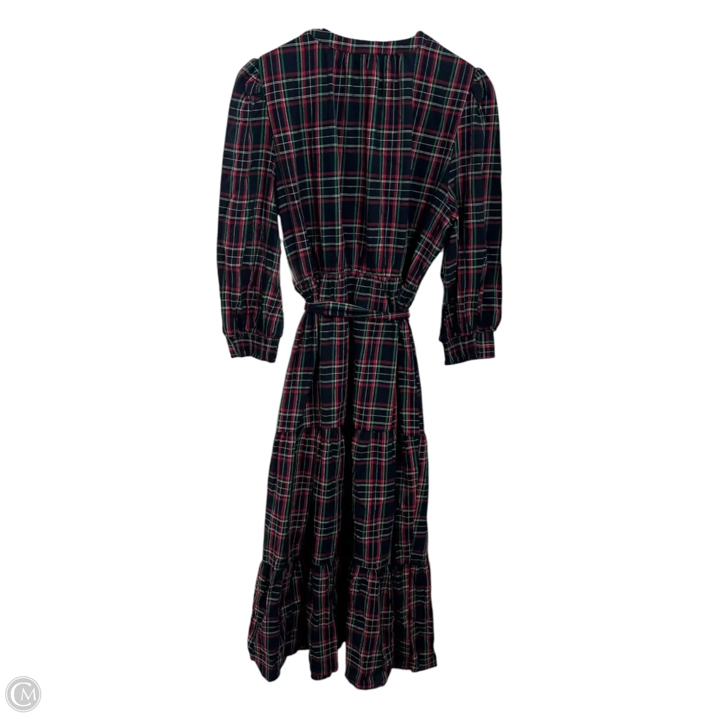 Dress Casual Maxi By Sugar Lips In Plaid Pattern, Size: L