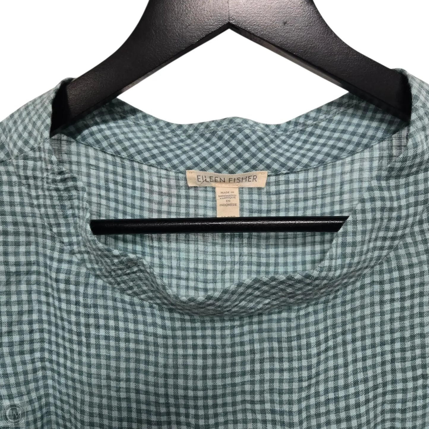 Top Sleeveless Basic By Eileen Fisher In Checkered Pattern, Size: Sp
