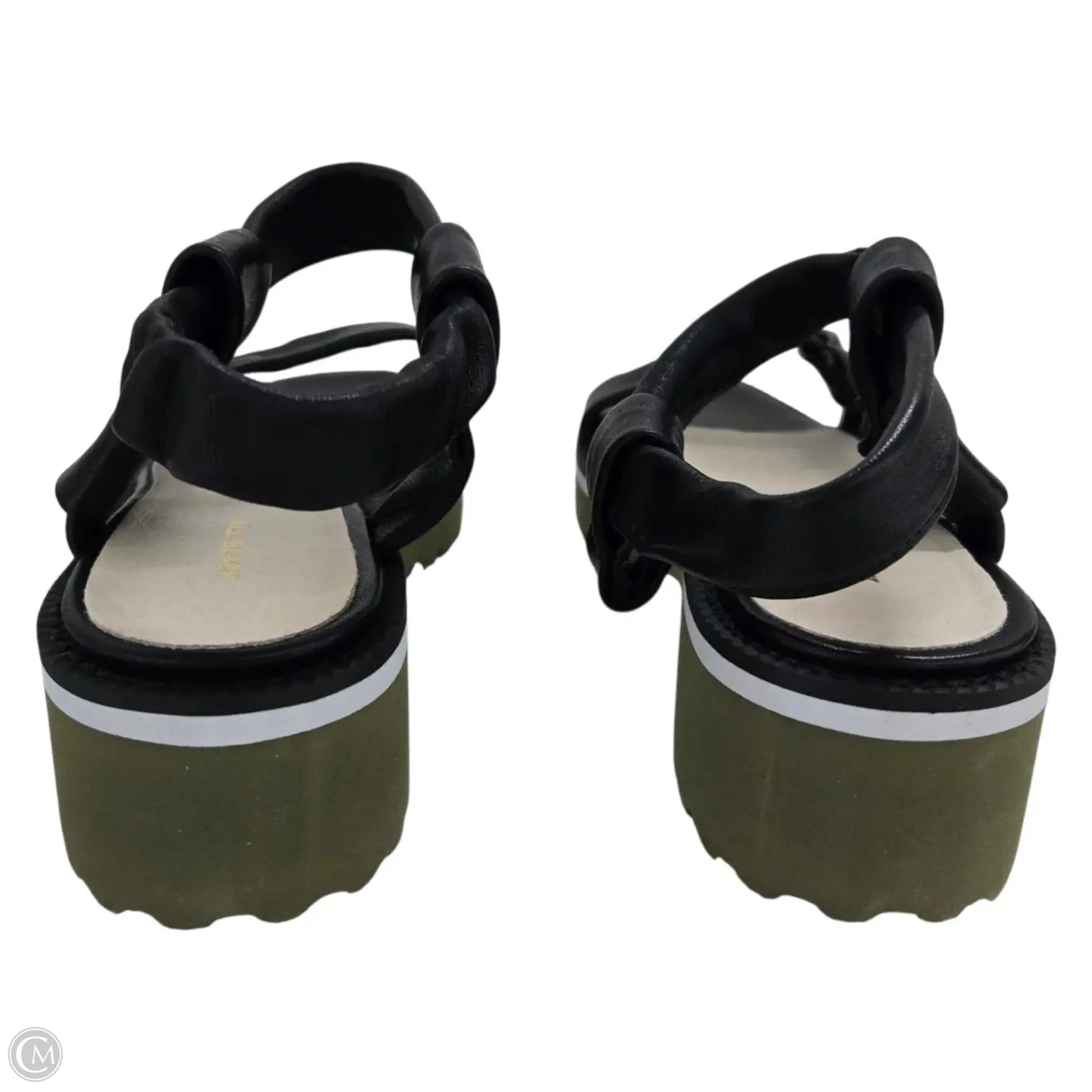 Sandals Flats By Clothes Mentor In Black, Size: 7