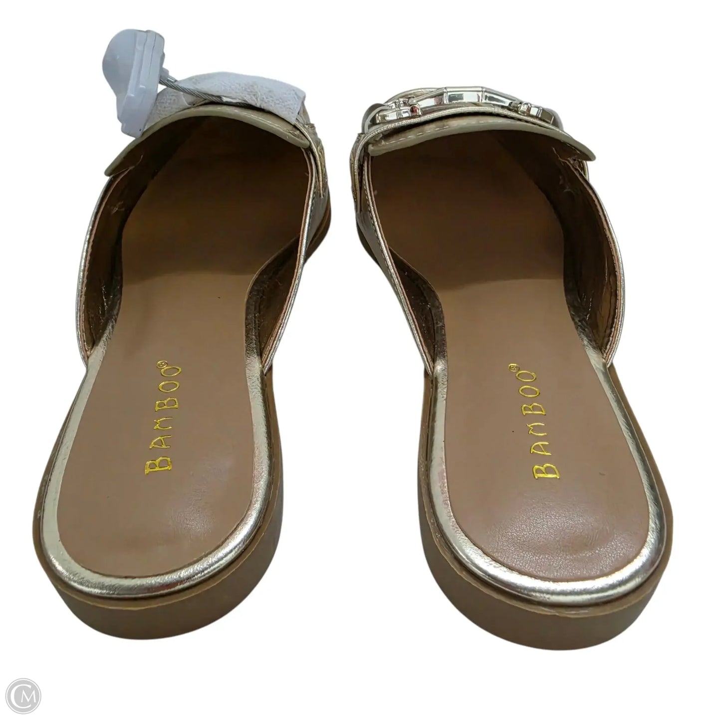 Shoes Flats By Bamboo In Gold, Size: 7.5